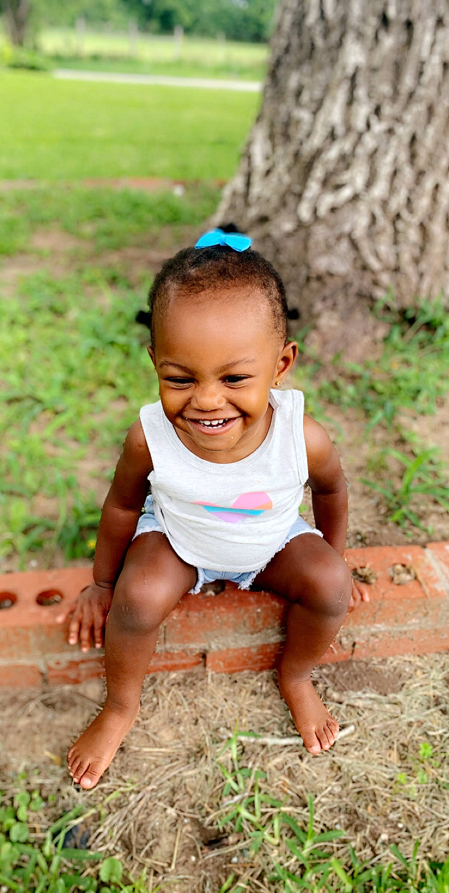 Jayci joined the competition — help win amazing prizes! adaptation, baby, child, child_model, fun, grass, happy, joy, people, person, photograph, photography, play, sitting, skin, smile, toddler, vacation