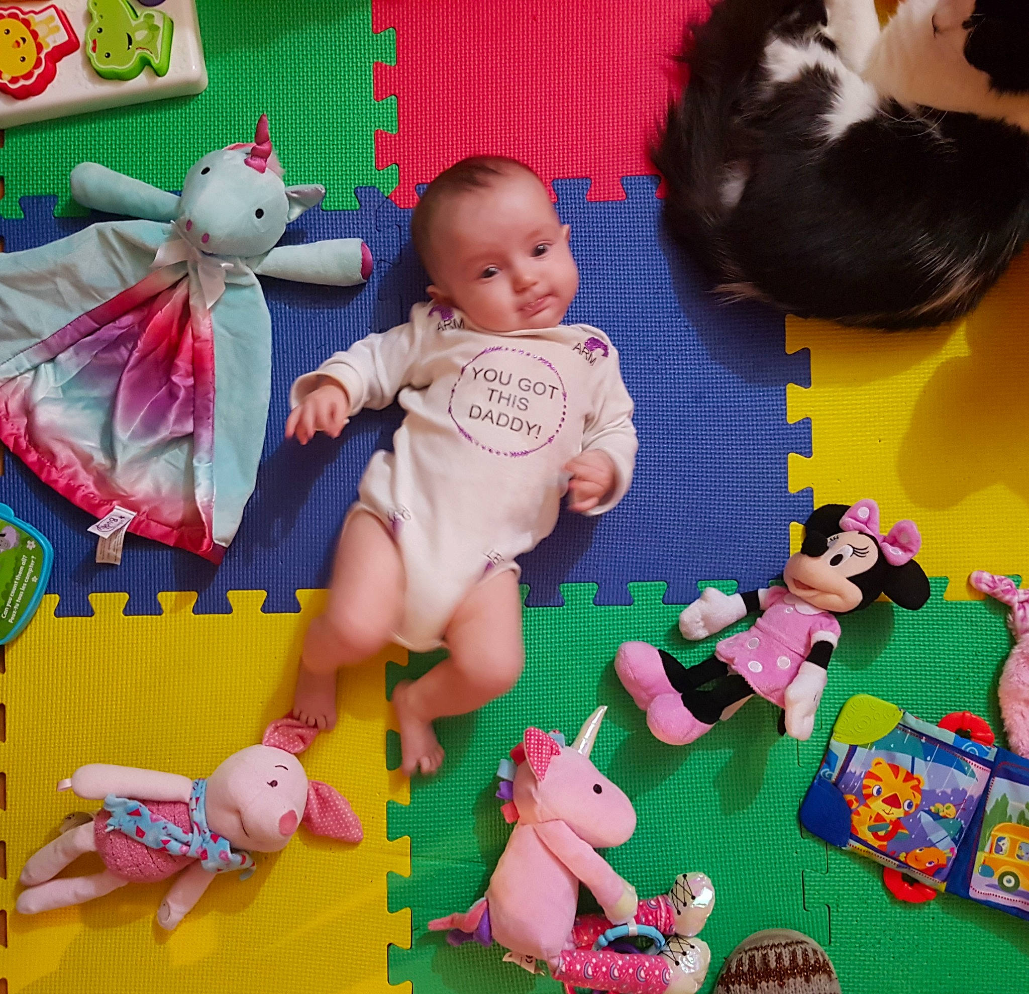 Catherine is registered to the contest to win money with this photo: baby, baby_products, baby_toys, child, doll, kindergarten, person, play, playmat, playset, product, room, skin, stuffed_toy, toddler, toy