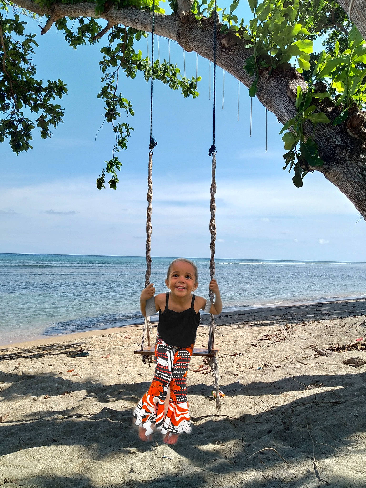 Jordynn Nichole-khaliana joined the competition — help win amazing prizes! azure, beach, cloud, dress, fun, happy, joy, leisure, outdoor_play_equipment, people_in_nature, person, playground, recreation, sky, summer, swing, toddler, travel, tree, water
