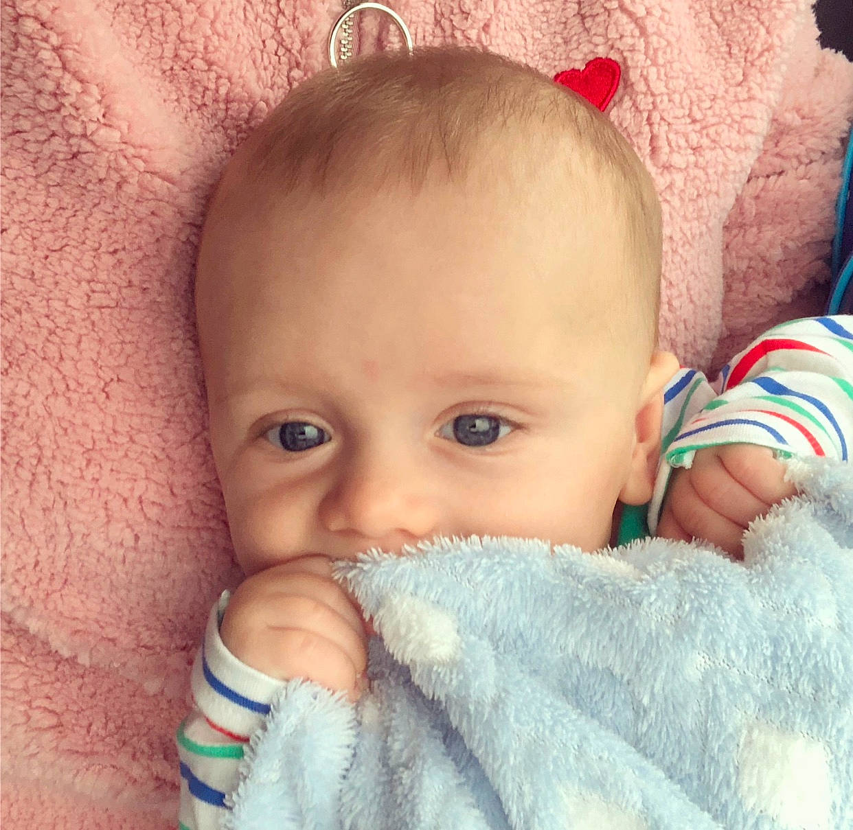 Jude joined the competition — help win amazing prizes! baby, baby_making_funny_faces, beauty, cheek, child, chin, close_up, eye, eyebrow, face, finger, forehead, hand, head, lip, mouth, nose, person, product, skin