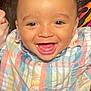 Eric joined the competition — help win amazing prizes! toddler, child, smiling, happy, face, portrait, colorful_shirt, striped_shirt, baby, cute, joyful, innocent, closeup, expression, person, young, human, cheerful, bright, clothing
