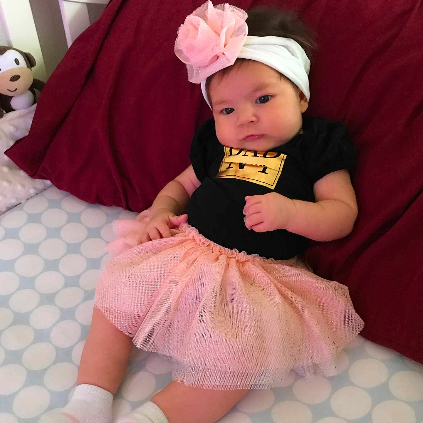 Lauren is registered to the contest to win money with this photo: baby_products, child, finger, girl, hand, infant, leg, pink, product, skin, textile, toddler