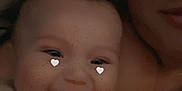 Ivie is registered to the contest to win money with this photo: baby, smile, face, heart_filter, closeup, person, cute, joy, portrait, infant, cozy, warmth, adult, family, indoor, expression, happiness, freckles_filter, skin, head