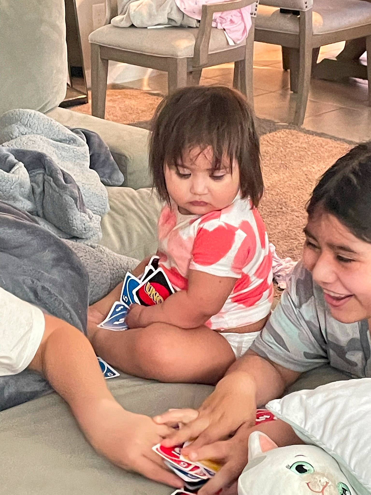 Lillianna joined the competition — help win amazing prizes! comfort, eye, finger, hair, hand, happy, joy, lap, leg, mouth, organ, people, person, photograph, sharing, shorts, skin, t_shirt, thigh, toddler