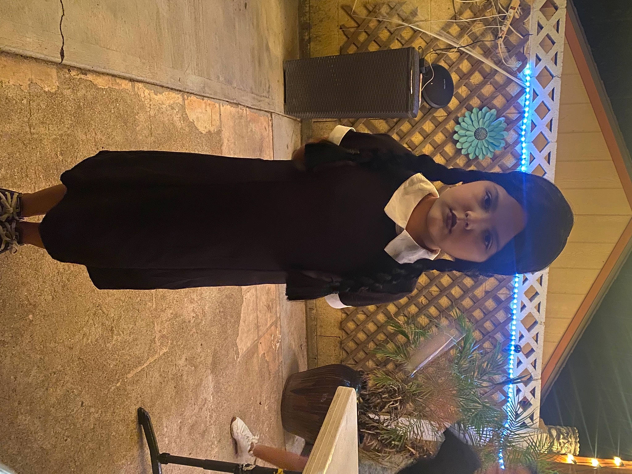 Azalaia joined the competition — help win amazing prizes! electric_blue, event, formal_wear, hat, headwear, human, human_leg, person, room, shadow, suit, tints_and_shades, visual_arts, wood