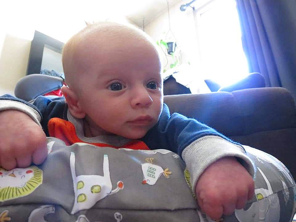 Tammelin joined the competition — help win amazing prizes! arm, baby, baby_products, baby_toddler_clothing, cheek, child, comfort, curtain, eye, finger, fun, mouth, nose, person, room, sitting, skin, sleeve, t_shirt, toddler