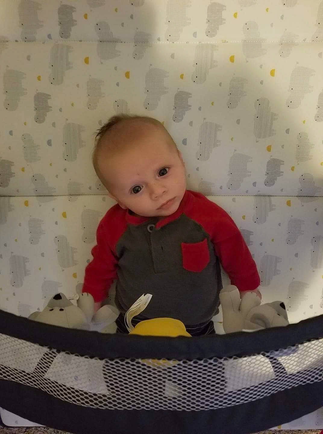 Tammelin joined the competition — help win amazing prizes! arm, baby, baby_products, baby_safety, baby_toddler_clothing, child, circle, comfort, flooring, fun, leg, outerwear, pattern, person, room, shirt, sitting, sleeve, t_shirt, textile