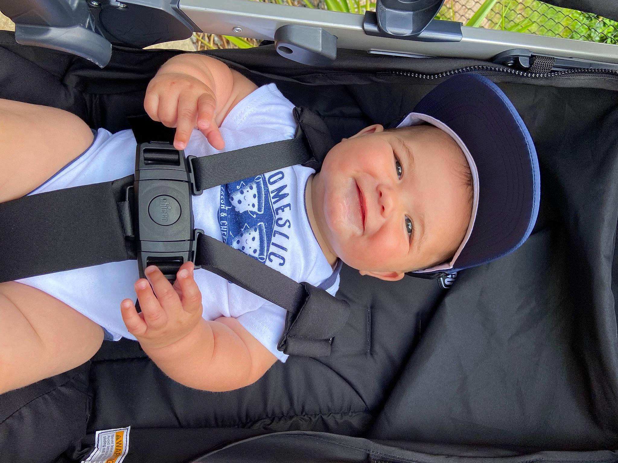 Jay joined the competition — help win amazing prizes! auto_part, automotive_exterior, baby, baby_carriage, baby_products, baby_toddler_clothing, bumper, car_seat, child, comfort, fun, gesture, headwear, joy, luxury_vehicle, nail, person, smile, thumb, toddler