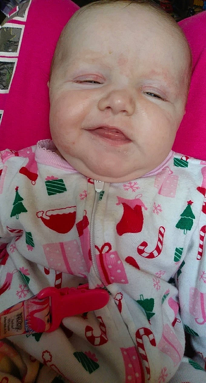 Lola joined the competition — help win amazing prizes! baby, cheek, child, face, facial_expression, forehead, head, lip, mouth, nose, person, skin, smile, toddler