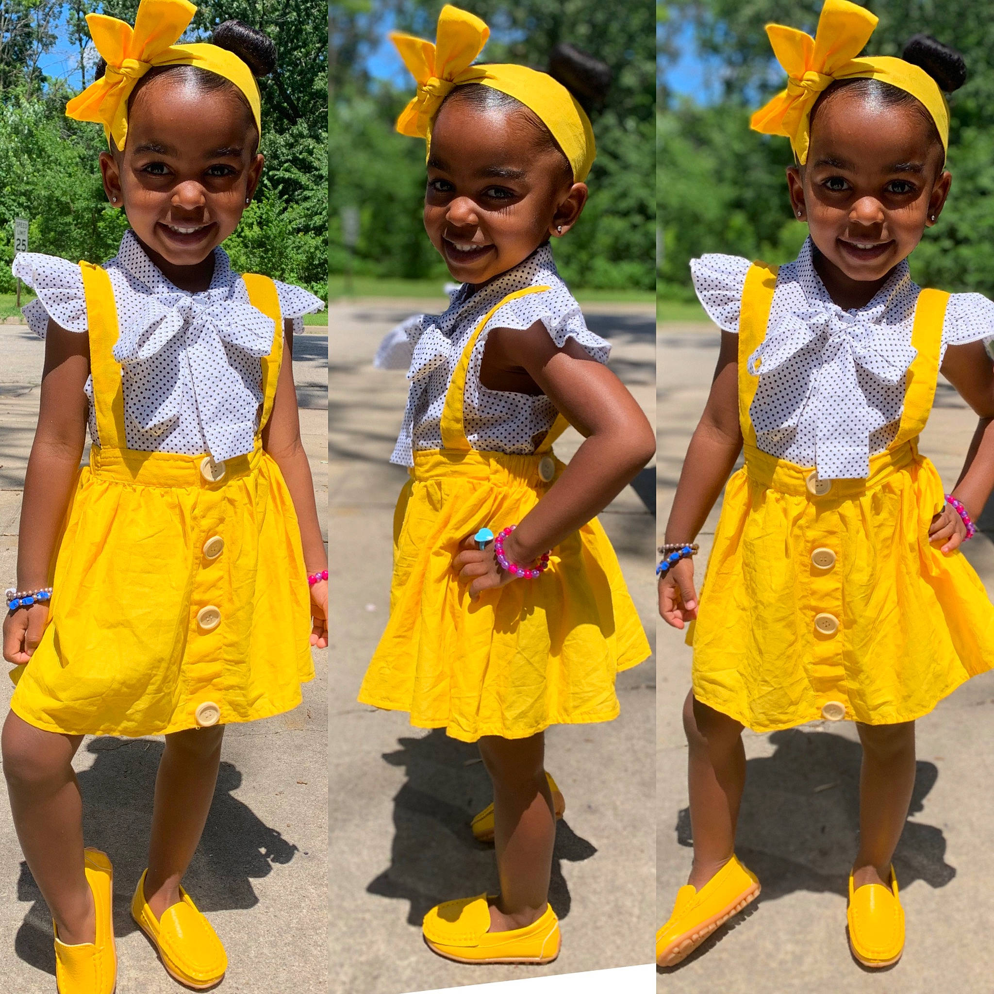 Mia is registered to the contest to win money with this photo: adaptation, child, costume, joy, outerwear, person, plant, smile, toddler, yellow