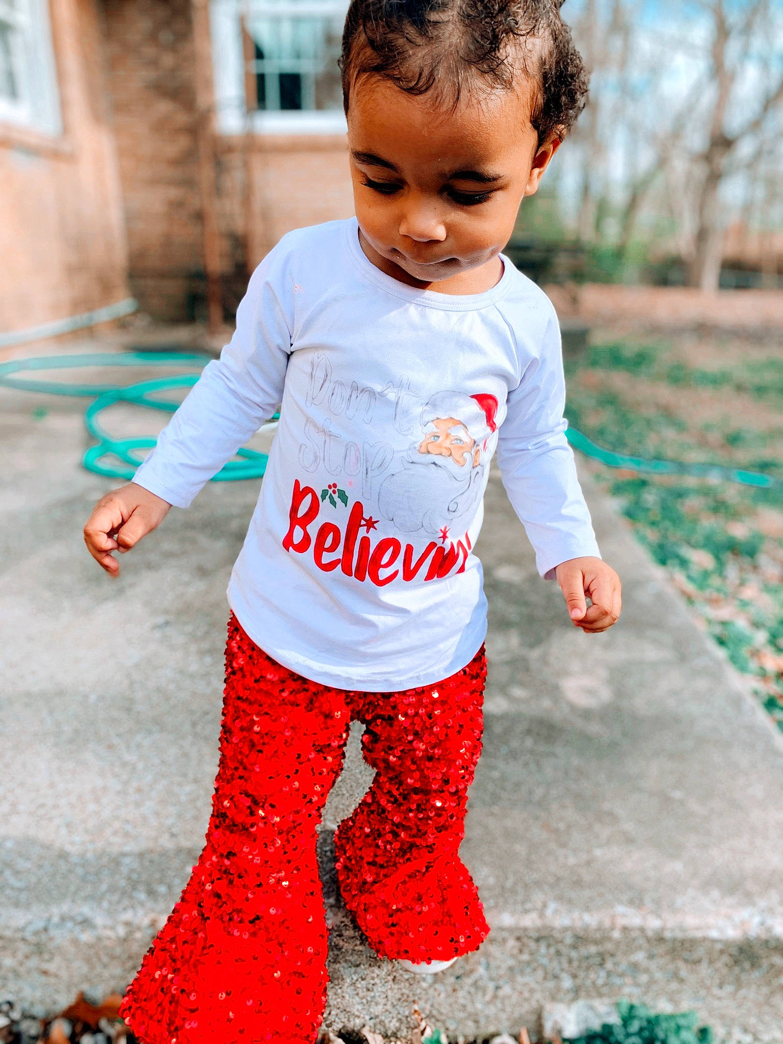 Haizlee joined the competition — help win amazing prizes! baby_toddler_clothing, carmine, child, face, flooring, fun, grass, green, happy, head, leisure, pattern, people_in_nature, person, play, recreation, sleeve, sportswear, t_shirt, toddler