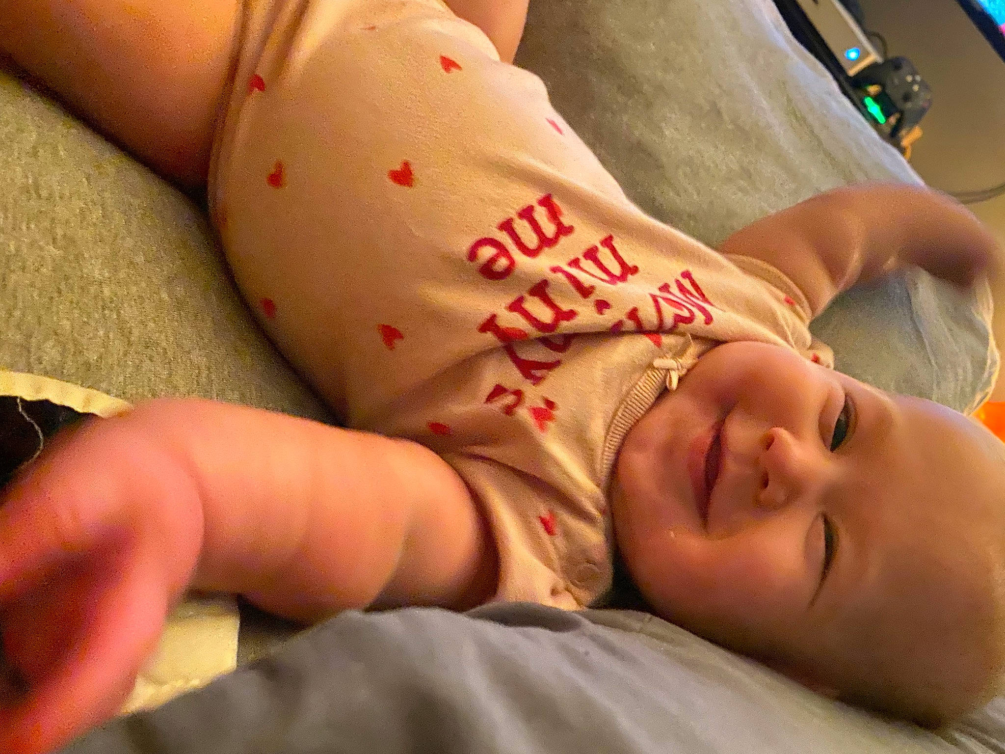 Annamarie joined the competition — help win amazing prizes! abdomen, barefoot, cheek, chest, child, comfort, elbow, finger, gesture, happy, human_body, joy, knee, mouth, neck, person, skin, stomach, thigh, thumb