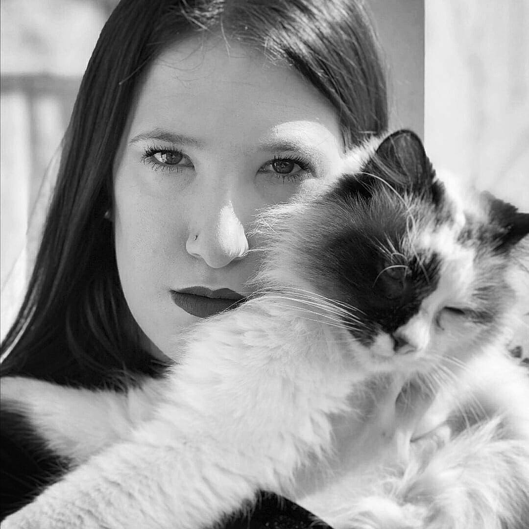 Myou a rejoint le concours — aidez-le/la à gagner de superbes lots ! beauty, black_and_white, carnivore, cat, eyelash, facial_expression, felidae, fur, iris, monochrome, monochrome_photography, photography, portrait_photography, small_to_medium_sized_cats, snout, style, whiskers