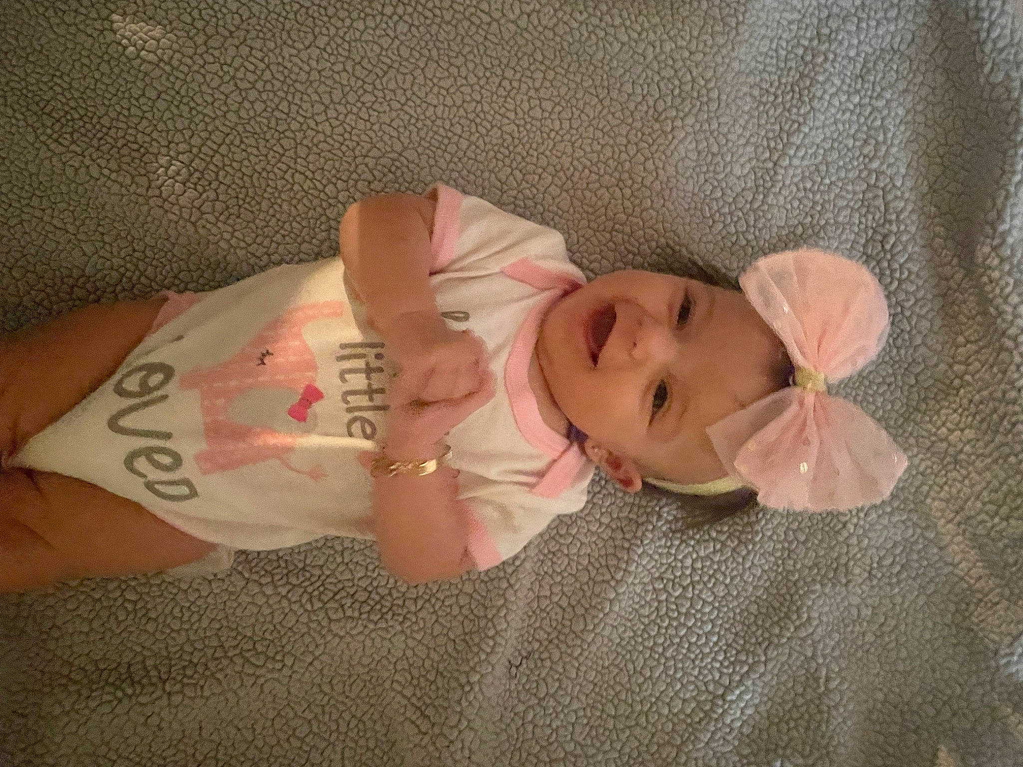 Hannah joined the competition — help win amazing prizes! baby, baby_products, baby_toddler_clothing, cheek, child, dress, eye, eyelash, hat, head, human_body, joy, leg, linens, nail, pattern, person, pink, skin, sleeve