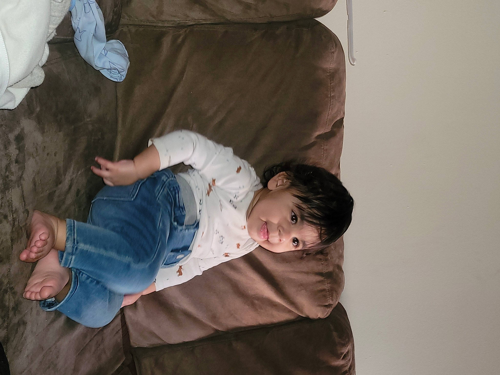 Cj joined the competition — help win amazing prizes! baby, baby_toddler_clothing, child, comfort, elbow, finger, foot, fun, gesture, happy, human_body, human_leg, interaction, lap, person, room, sitting, skin, sock, toddler