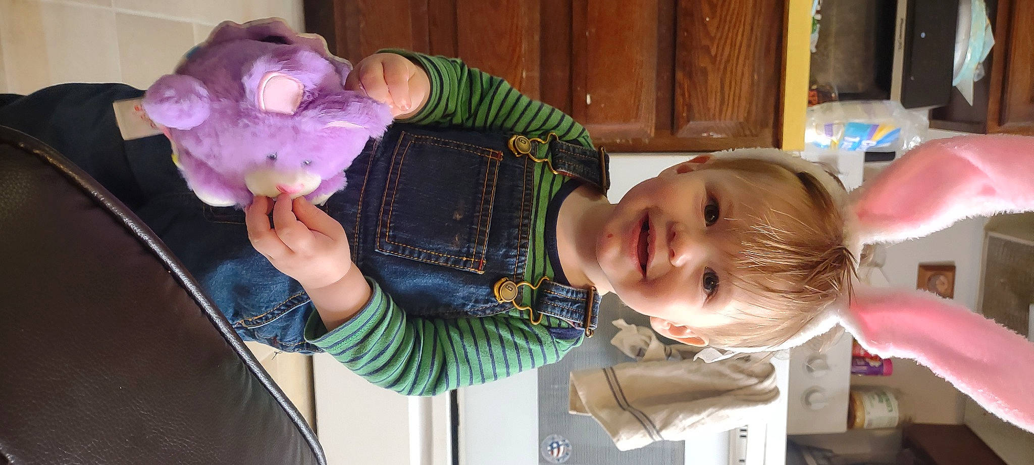 Diesel joined the competition — help win amazing prizes! arm, baby, baby_toddler_clothing, cabinetry, cheek, child, fur, human_body, joy, nose, people, person, plush, room, skin, smile, stuffed_toy, toddler, toy, wood