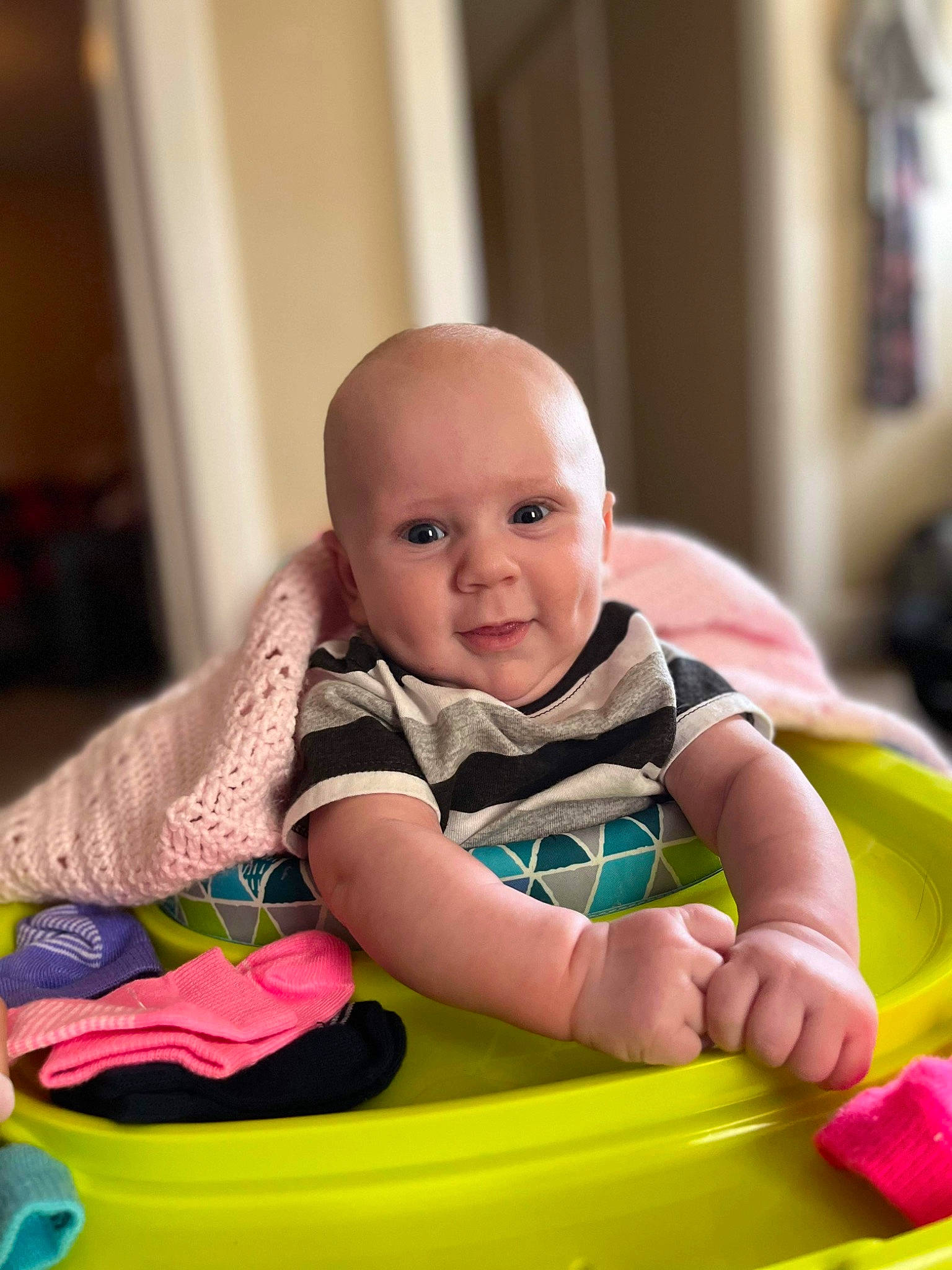 Zaydin Lee joined the competition — help win amazing prizes! baby, baby_playing_with_toys, baby_products, baby_toddler_clothing, cheek, child, comfort, crawling, flooring, fun, happy, leisure, person, play, product, recreation, room, sitting, smile, toddler