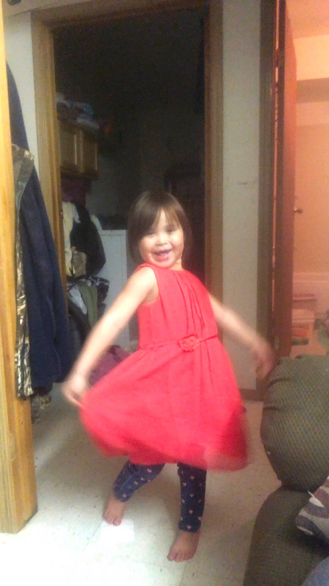 Constance joined the competition — help win amazing prizes! abdomen, child, joint, joy, leg, person, pink, shoulder, standing, trunk