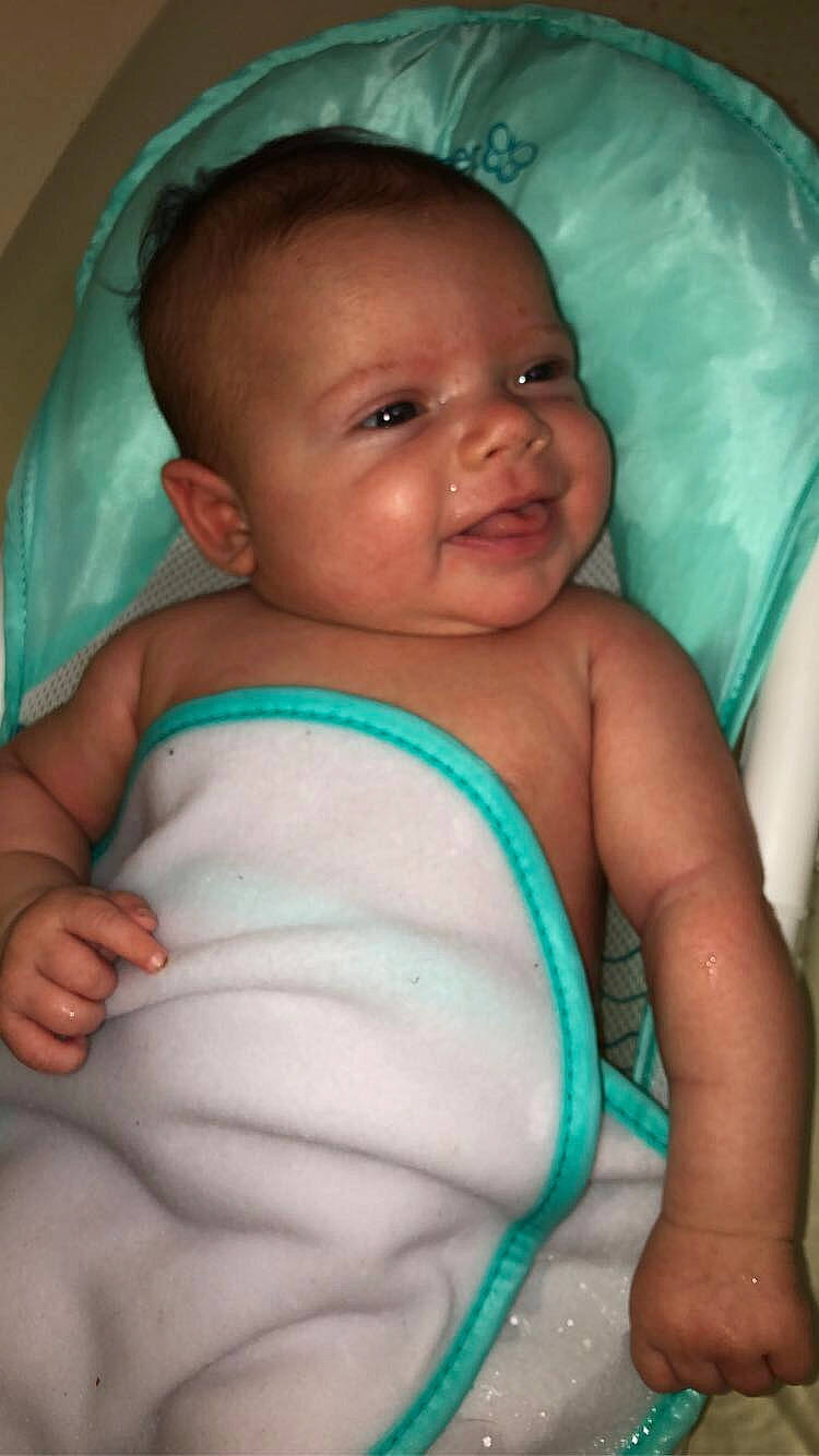 Reilynn joined the competition — help win amazing prizes! arm, azure, cheek, chin, eye, eyebrow, face, facial_expression, hairstyle, hand, head, iris, mouth, muscle, nose, organ, person, skin, smile, stomach