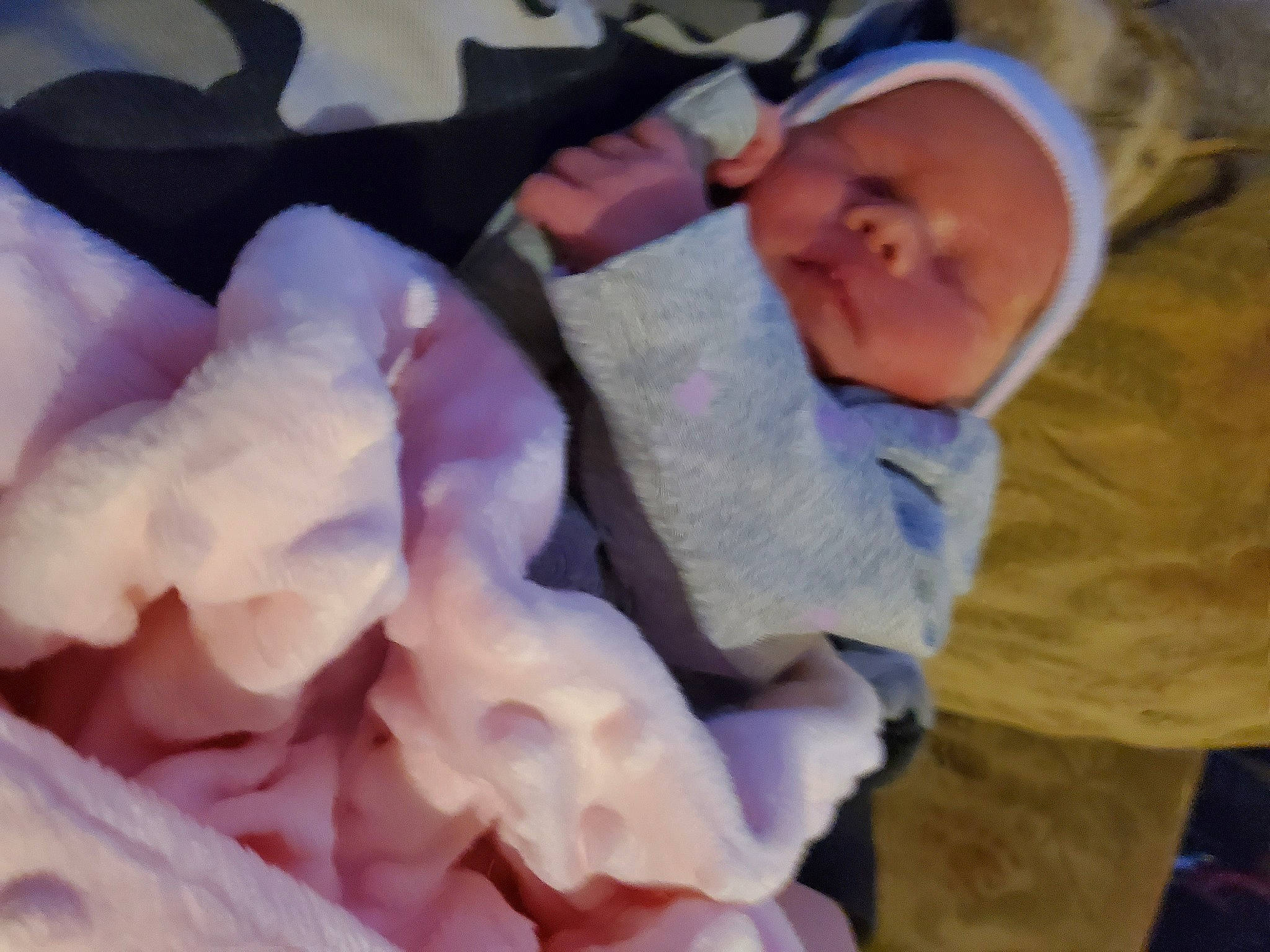 Payton is registered to the contest to win money with this photo: baby, baby_products, baby_sleeping, baby_toddler_clothing, cheek, child, comfort, fun, fur, head, linens, magenta, nap, person, petal, pink, purple, sleep, thumb, toddler