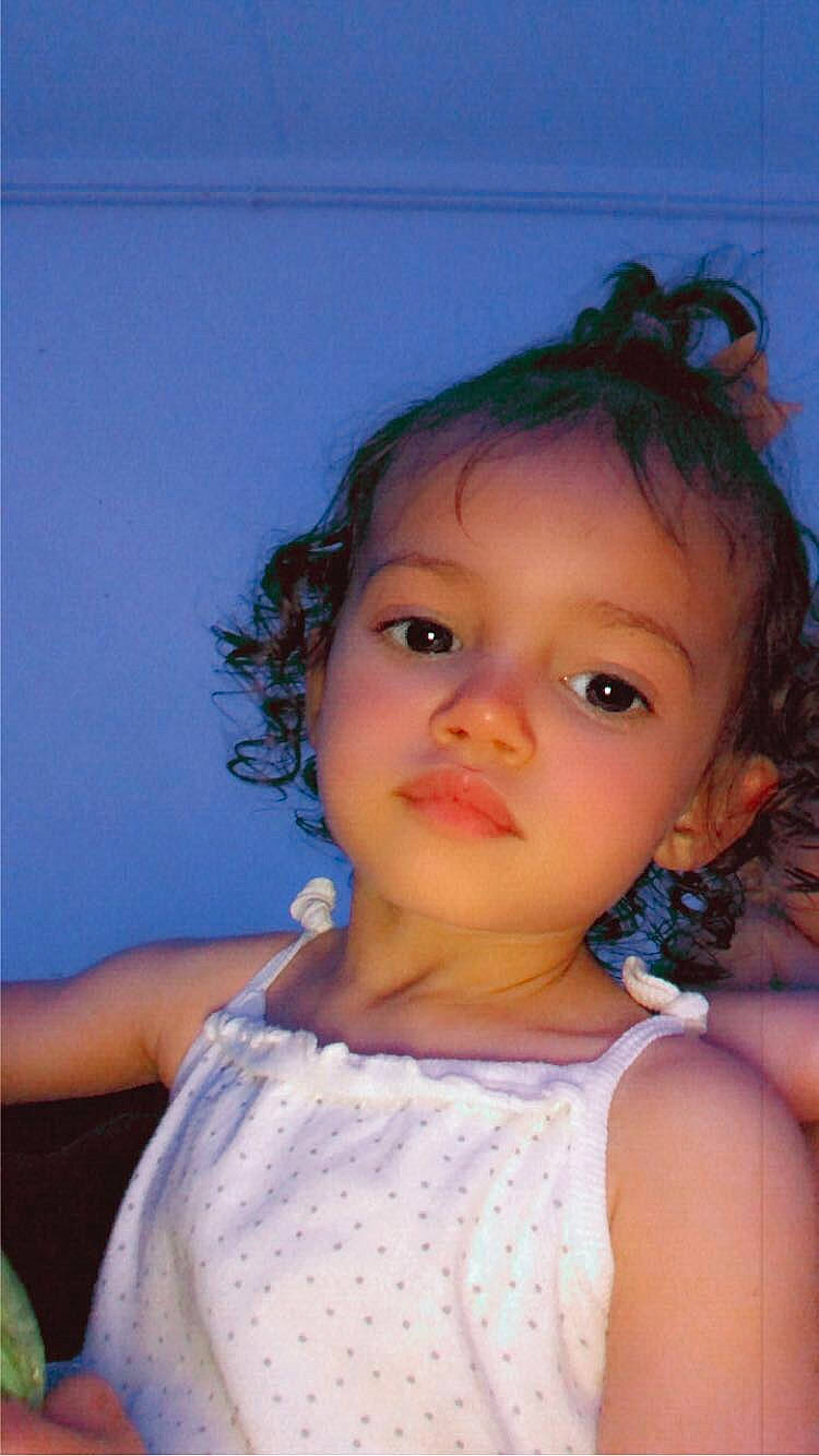 Liyah participe au concours pour gagner de l'argent avec cette photo : baby_toddler_clothing, black_hair, brown_hair, cheek, child, chin, day_dress, eyebrow, eyelash, flash_photography, forehead, happy, iris, lip, long_hair, neck, nose, person, shoulder, skin