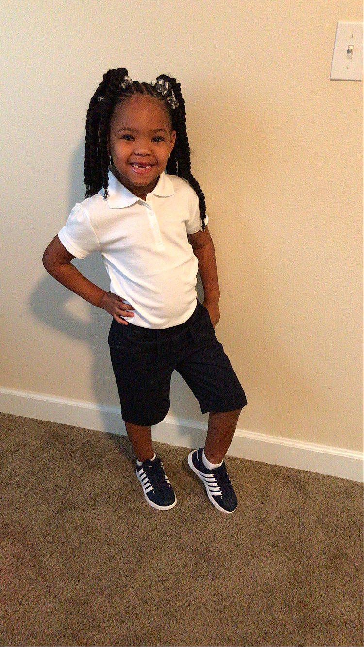 Lauryn joined the competition — help win amazing prizes! abdomen, arm, child, child_model, footwear, hairstyle, hip, joint, joy, knee, leg, neck, person, shoe, shoulder, sportswear, standing, t_shirt, thigh, toddler