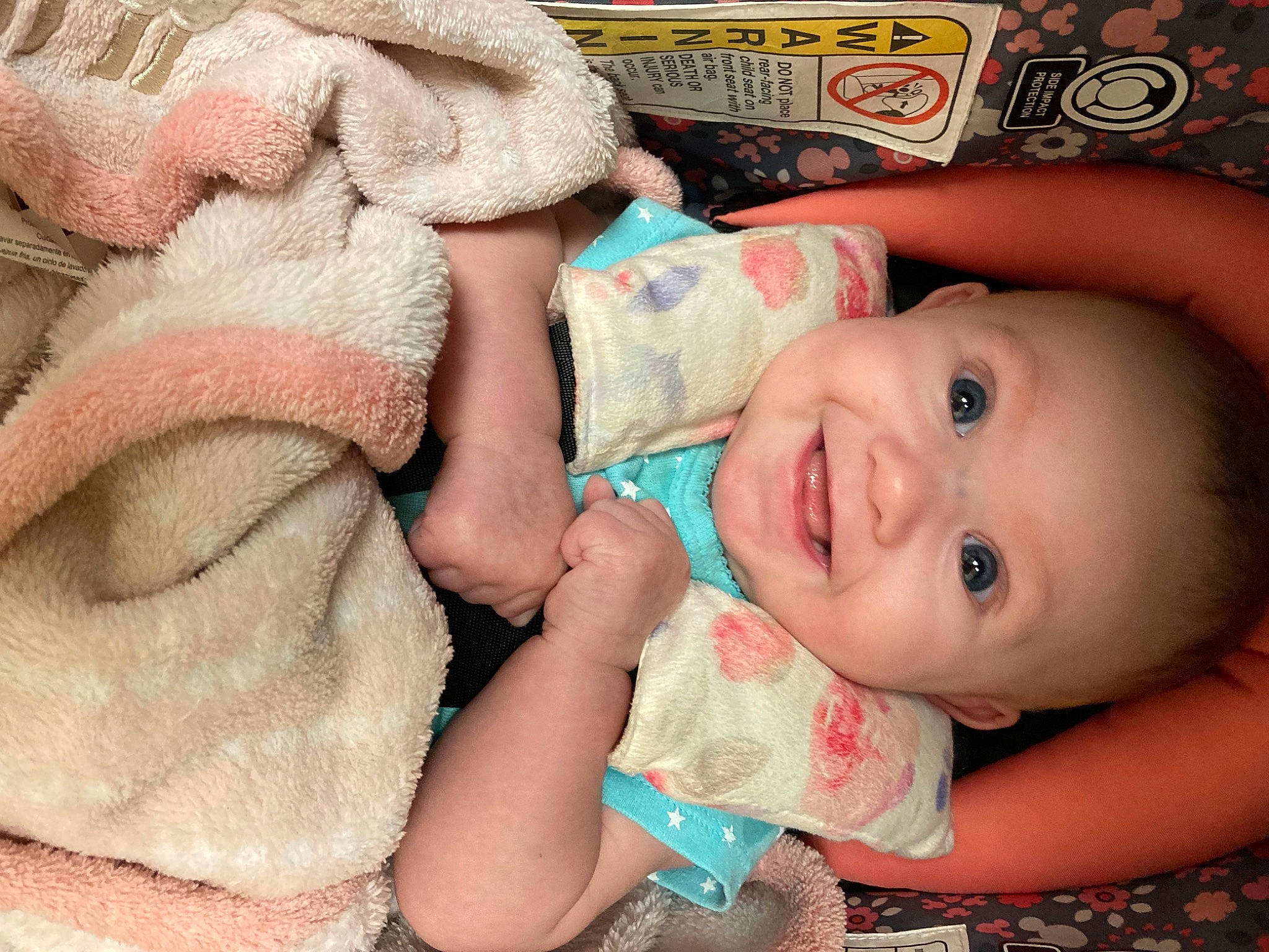 Raelynn joined the competition — help win amazing prizes! baby_toddler_clothing, cheek, chin, comfort, eye, eyebrow, finger, hand, happy, head, human_body, iris, joy, mouth, nose, person, pink, skin, smile, textile
