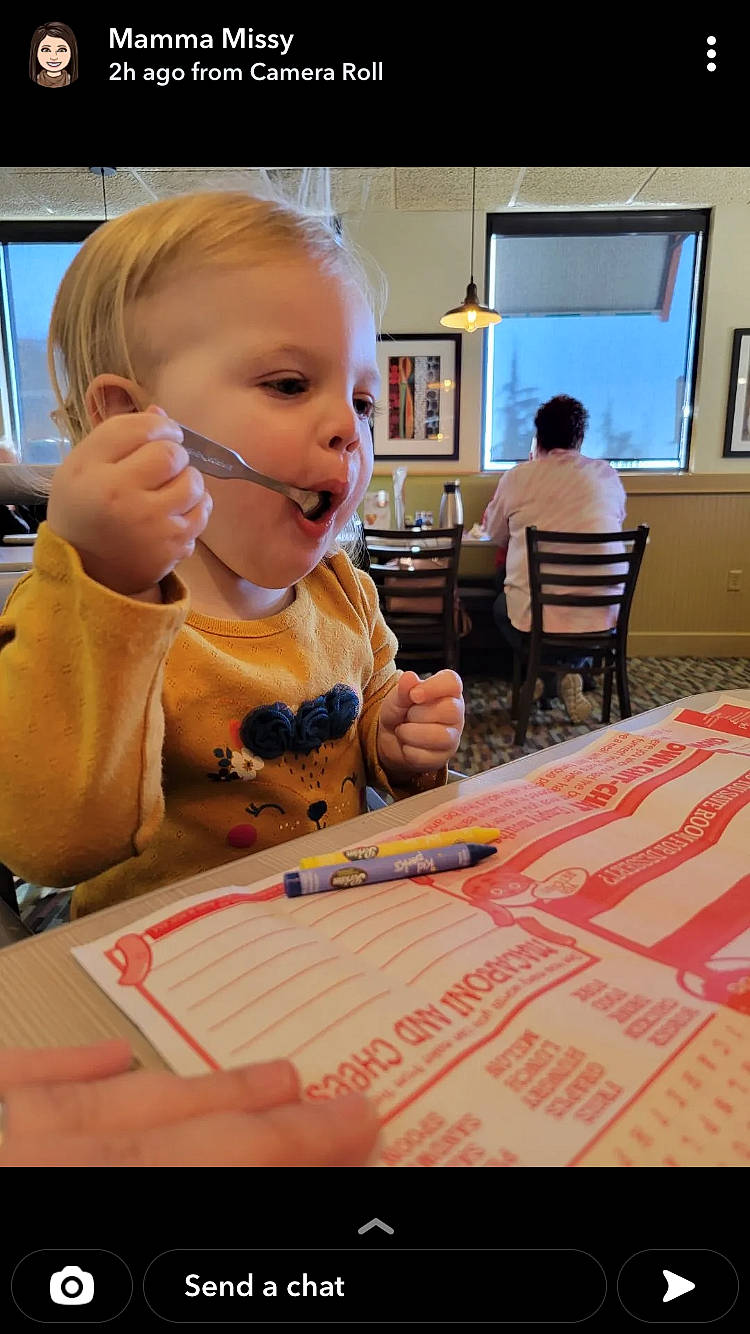 Alaina joined the competition — help win amazing prizes! baby, chair, child, electronic_device, event, eyewear, finger, font, fun, games, leisure, nose, person, picture_frame, play, recreation, room, t_shirt, table, toddler