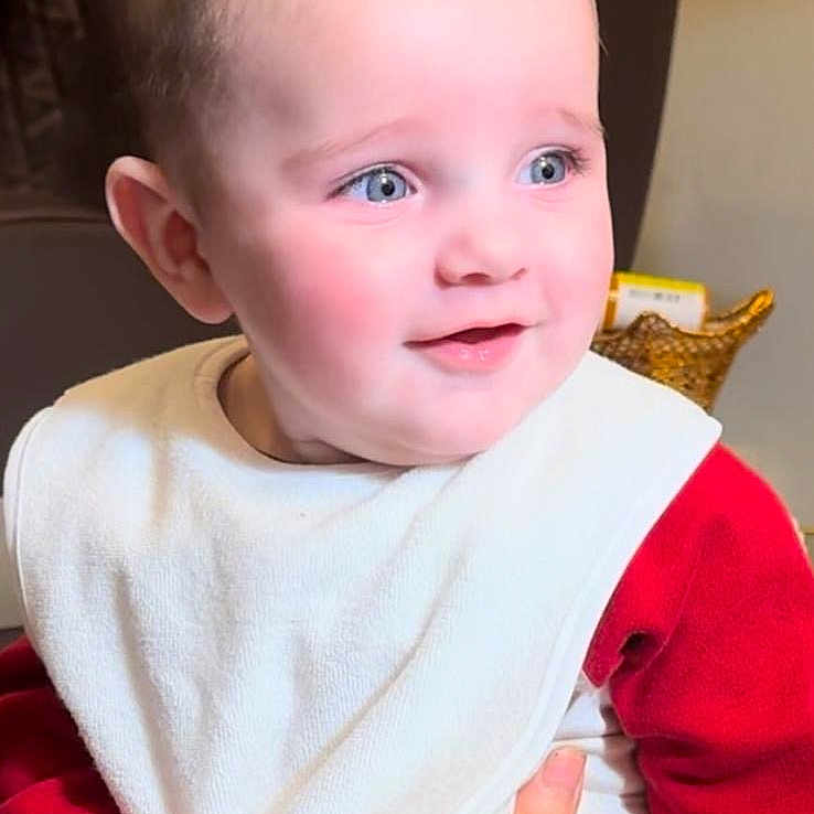 Khaled joined the competition — help win amazing prizes! baby, blonde, bodypart, clothing, couch, cushion, face, finger, furniture, hair, hand, head, homedecor, person, photography, plant, portrait, pottedplant, sitting, t_shirt