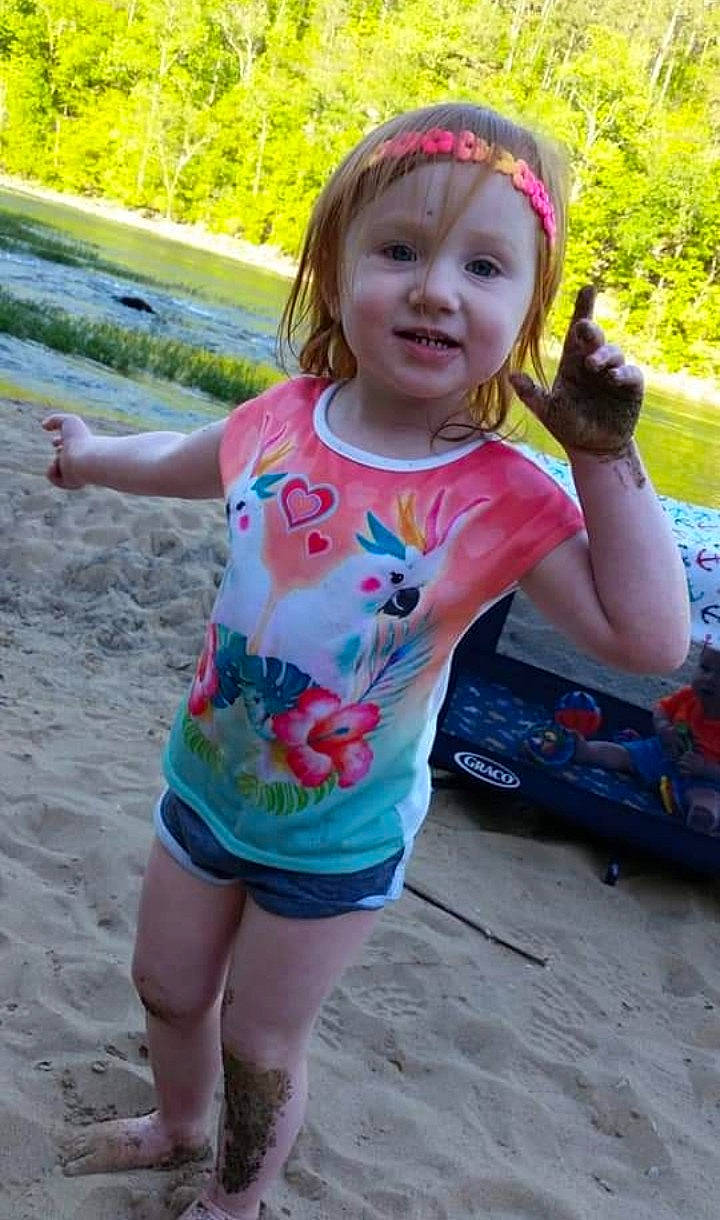 Talia joined the competition — help win amazing prizes! baby_toddler_clothing, child, eye, face, facial_expression, fun, grass, green, hairstyle, happy, head, joy, leisure, people, person, pink, plant, recreation, skin, sleeve