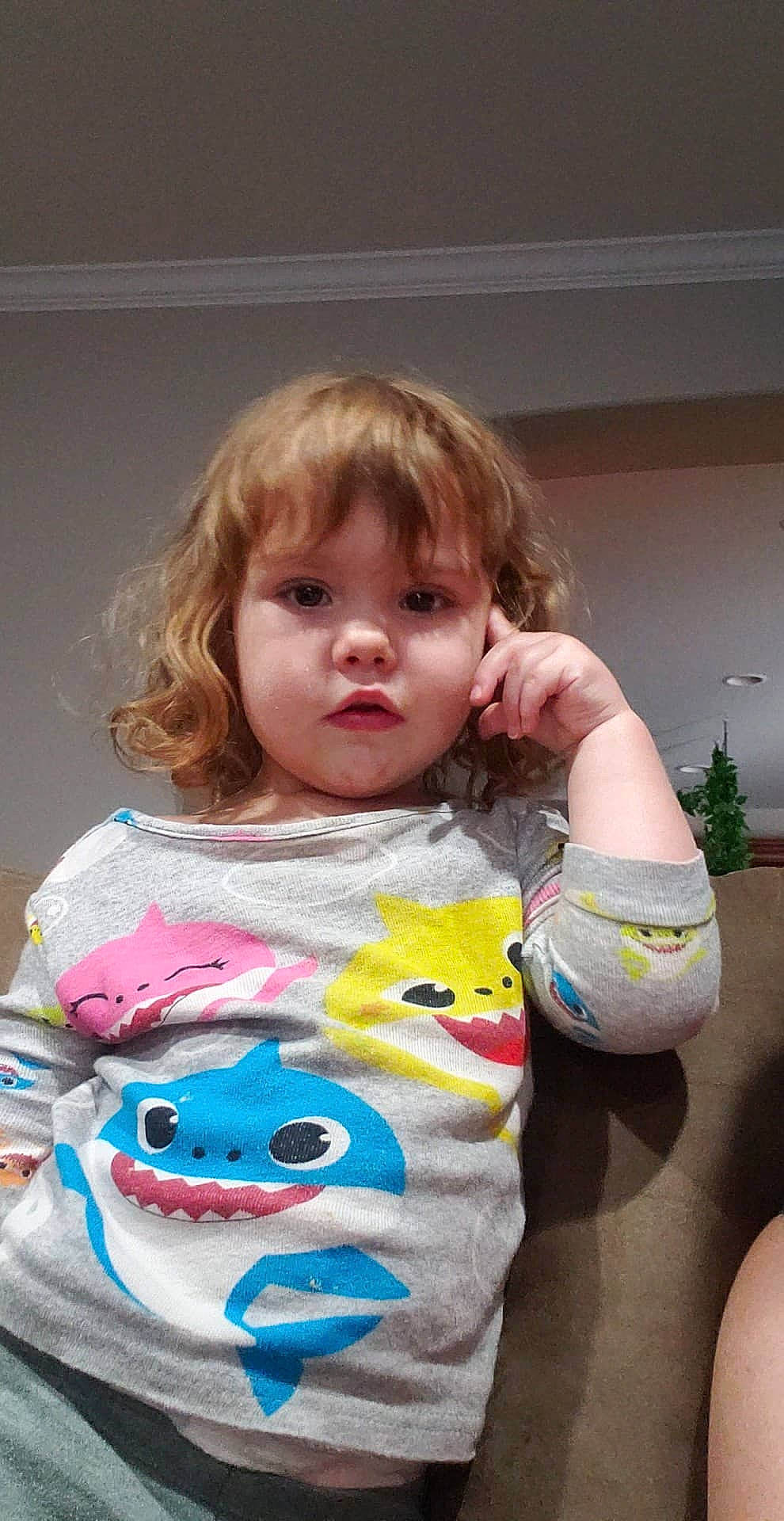 Kaylee is registered to the contest to win money with this photo: baby, baby_products, baby_toddler_clothing, blond, cheek, child, dress, eyelash, flowerpot, happy, houseplant, pattern, person, pink, plant, play, sitting, skin, sleeve, t_shirt