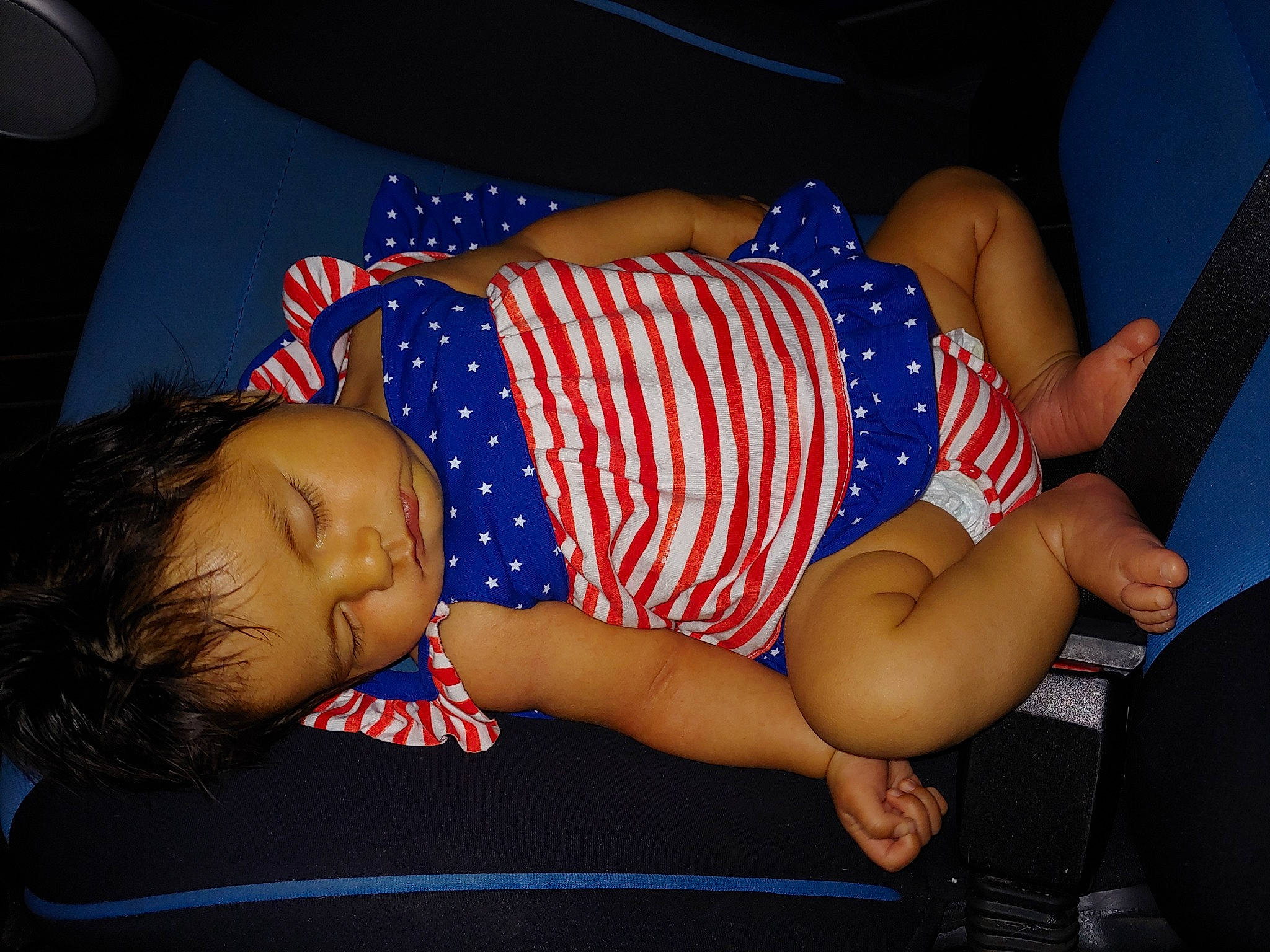 Havana joined the competition — help win amazing prizes! arm, baby, child, flag, flag_of_the_united_states, flesh, fun, leg, muscle, person, thigh, toddler