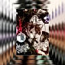 cat, holiday_decorations, ornament, tinsel, blur, pixelation, repetition, layered_effect, indoor, animal, feline, christmas, decor, closeup, festive, cute, pet, multilayer, background, colorful