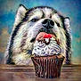Focus joined the competition — help win amazing prizes! animal, background_blur, brown, cherry, chocolate, close_up, cream, cupcake, cute, dessert, dog, fluffy, food, indoor, pet, snack, sweet, table, tongue, whipped_cream