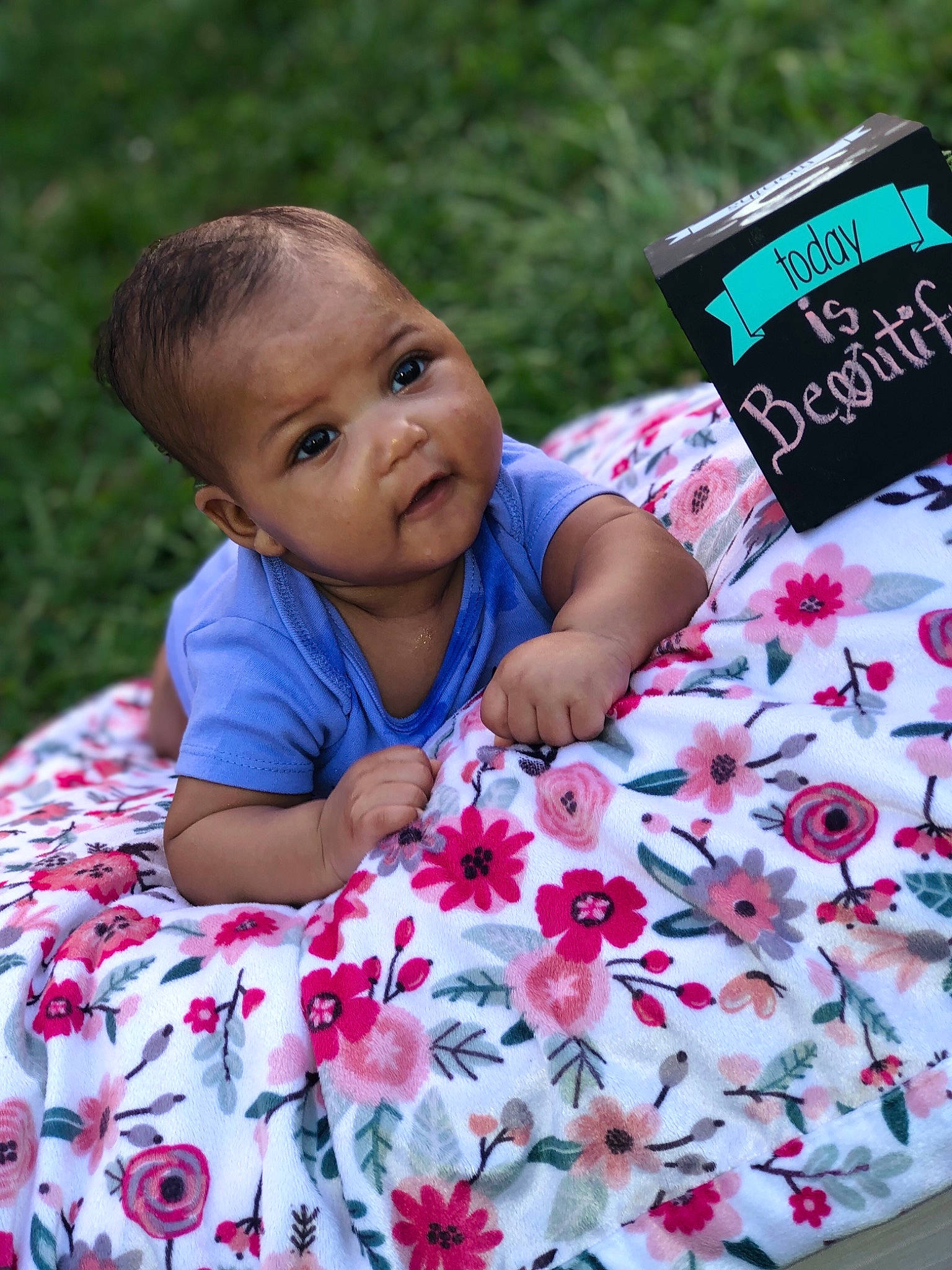 Emmarie joined the competition — help win amazing prizes! baby, baby_products, child, linens, person, pink, product, textile, toddler