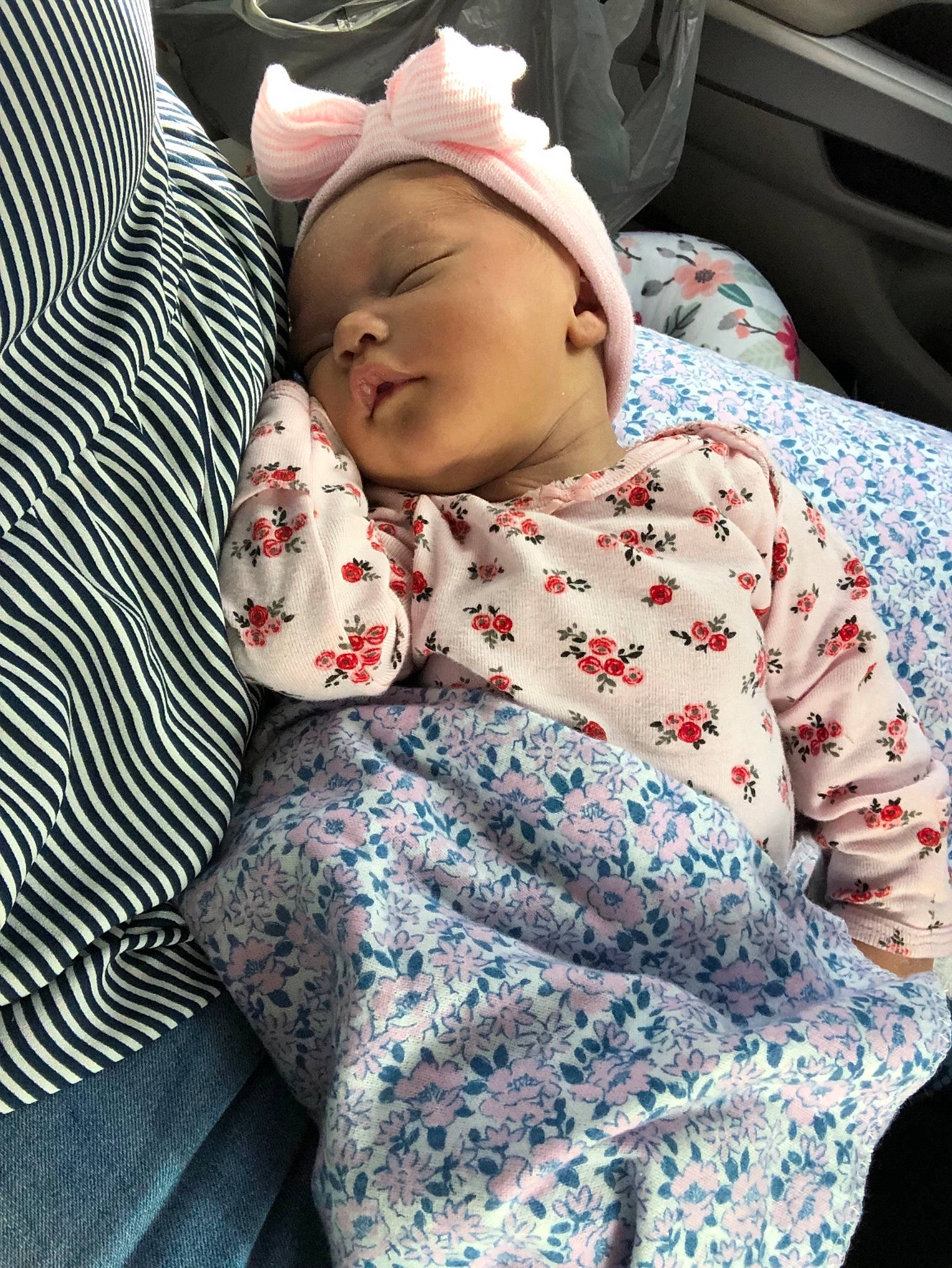 Emmarie is registered to the contest to win money with this photo: baby, birth, car_seat, child, nap, person, sleep, toddler