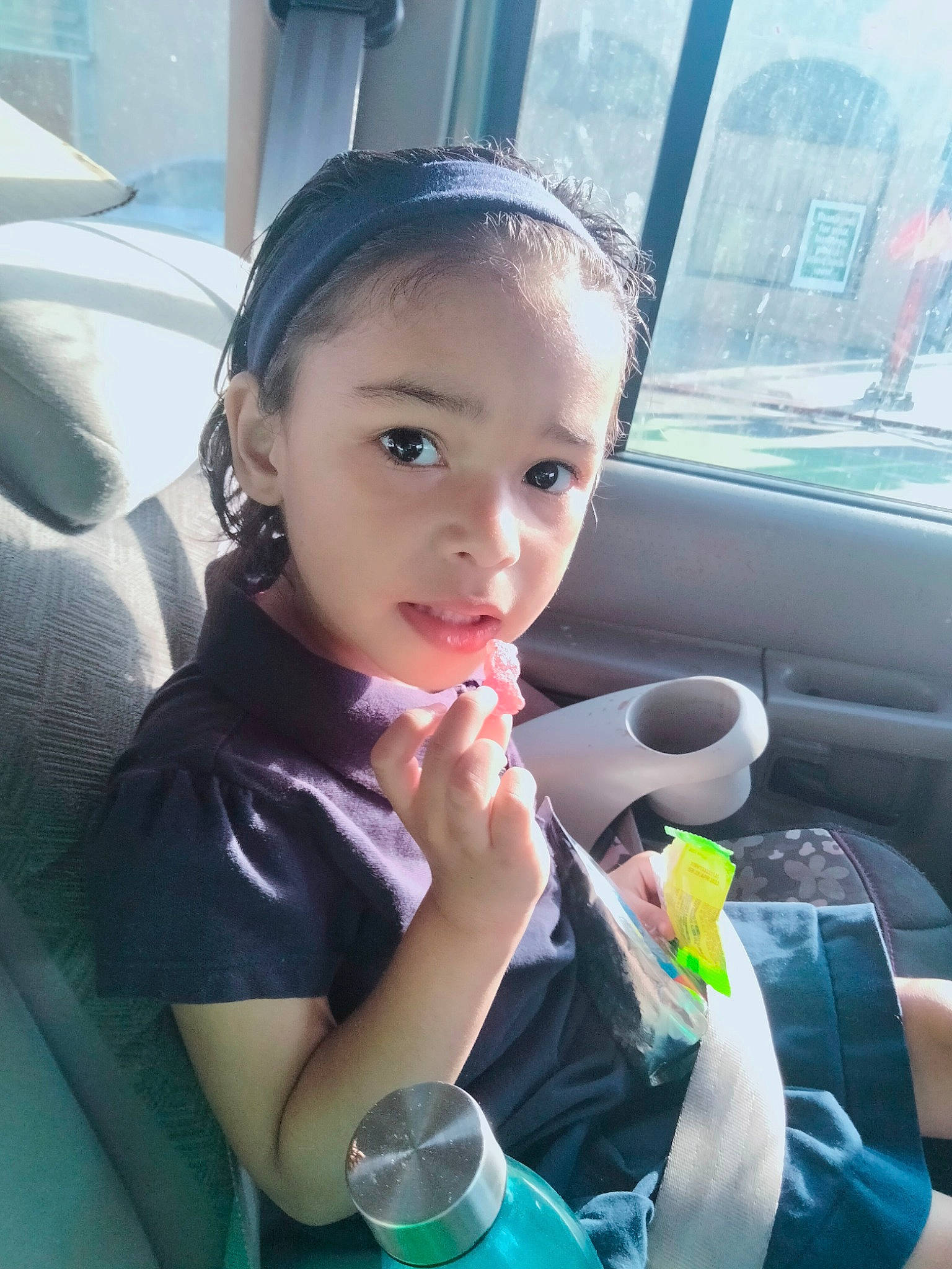 Ripley joined the competition — help win amazing prizes! auto_part, car, car_seat, child, cool, family_car, finger, fun, gesture, happy, lip, motor_vehicle, nail, person, plastic_bottle, skin, steering_wheel, summer, toddler, vehicle_door