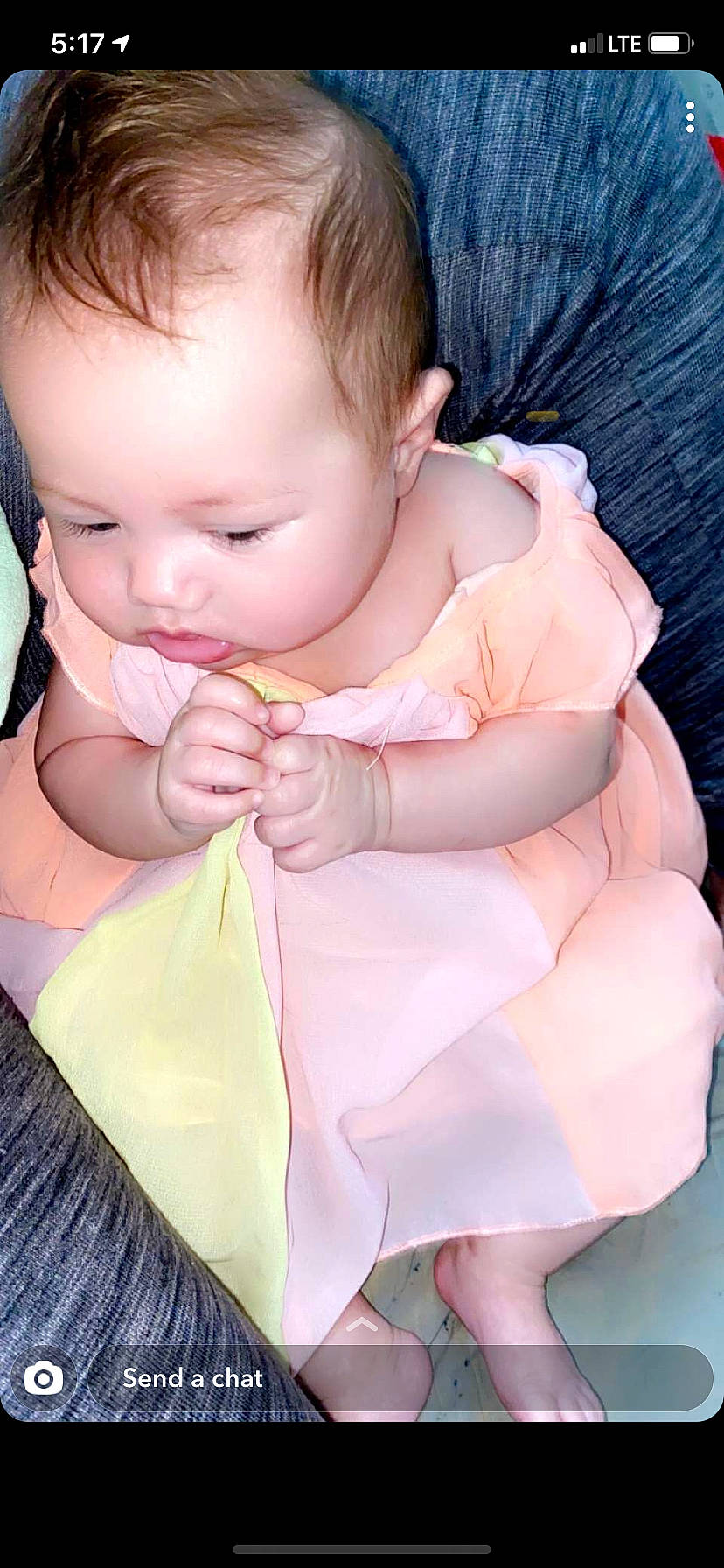 Aubriana joined the competition — help win amazing prizes! baby, baby_toddler_clothing, cheek, dress, drinkware, eyelash, finger, gesture, happy, iris, lip, mouth, nail, neck, nose, person, pink, skin, sleeve, thumb