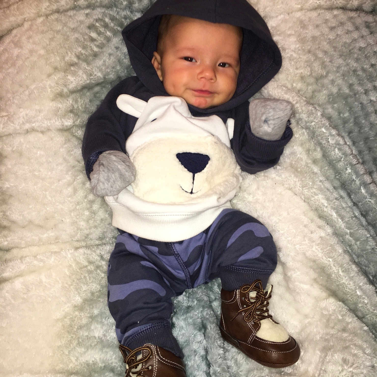 Braxten is registered to the contest to win money with this photo: boy, child, fun, headgear, infant, person, product, skin, smile, toddler