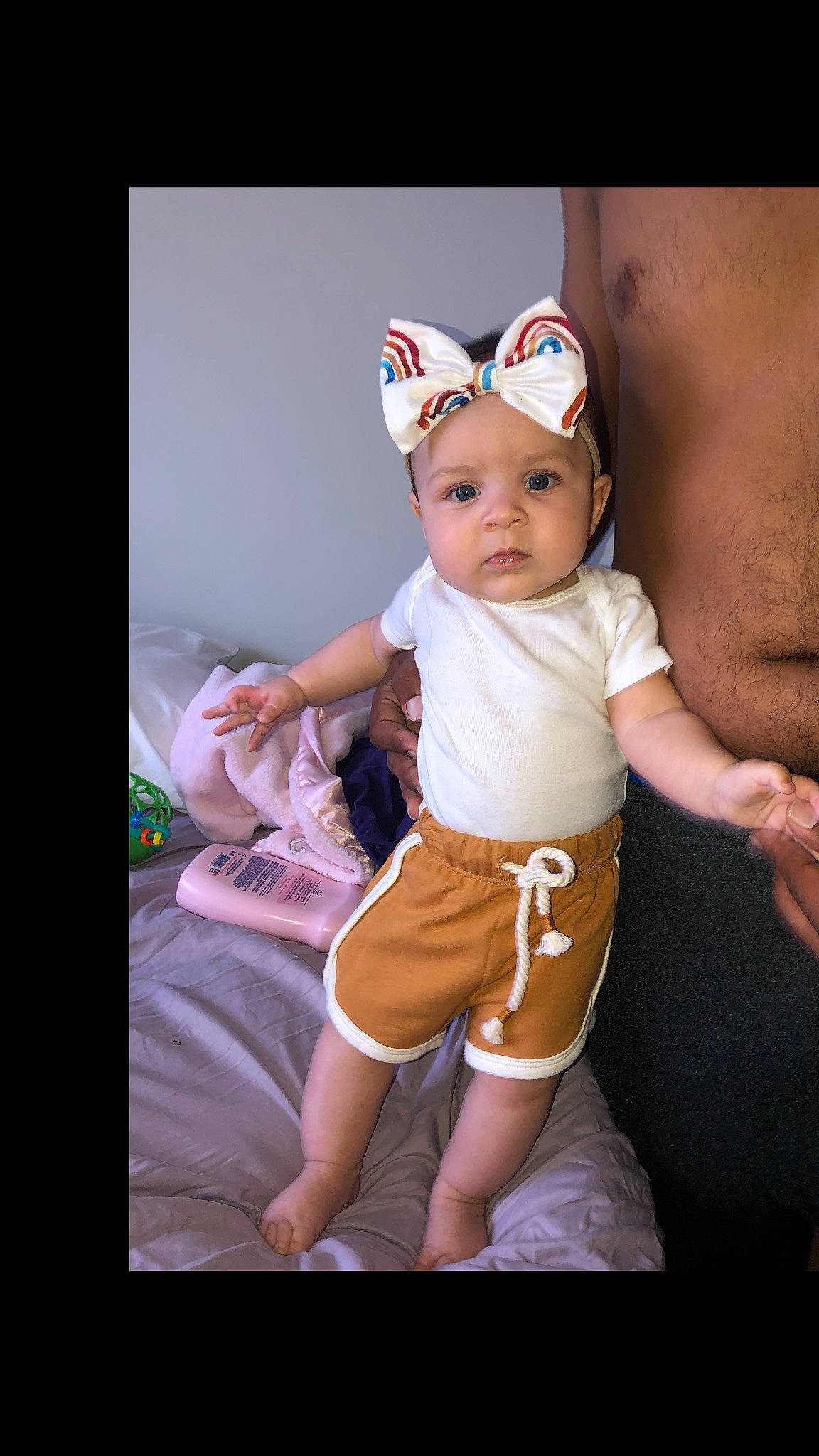 Layana joined the competition — help win amazing prizes! abdomen, baby, baby_toddler_clothing, chest, child, elbow, flash_photography, gesture, happy, headwear, human_leg, knee, magenta, navel, person, sitting, sleeve, stomach, thigh, thumb