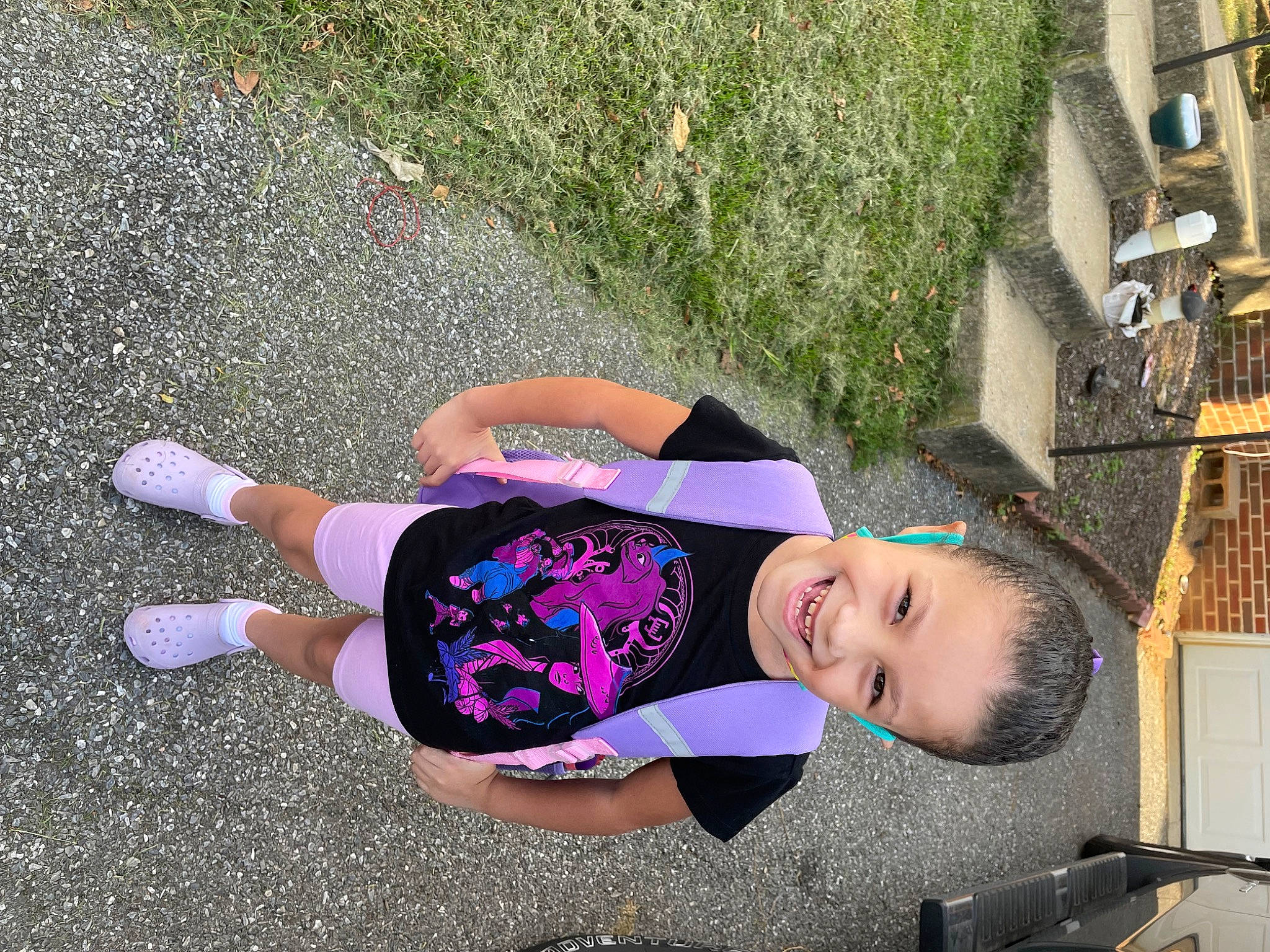 Jaylynn joined the competition — help win amazing prizes! asphalt, baby, baby_products, baby_toddler_clothing, child, fun, grass, happy, human_leg, joy, leisure, magenta, people_in_nature, person, plant, play, public_space, purple, recreation, tar