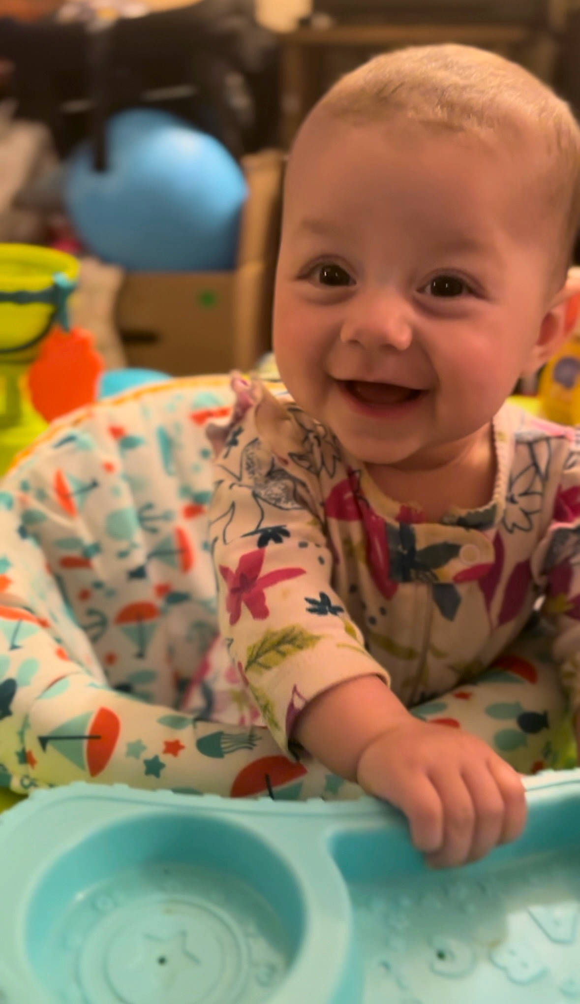 Jaeani joined the competition — help win amazing prizes! adaptation, baby, baby_toddler_clothing, blue, cheek, child, face, fun, happy, head, iris, joy, person, photograph, play, room, sitting, skin, smile, snapshot