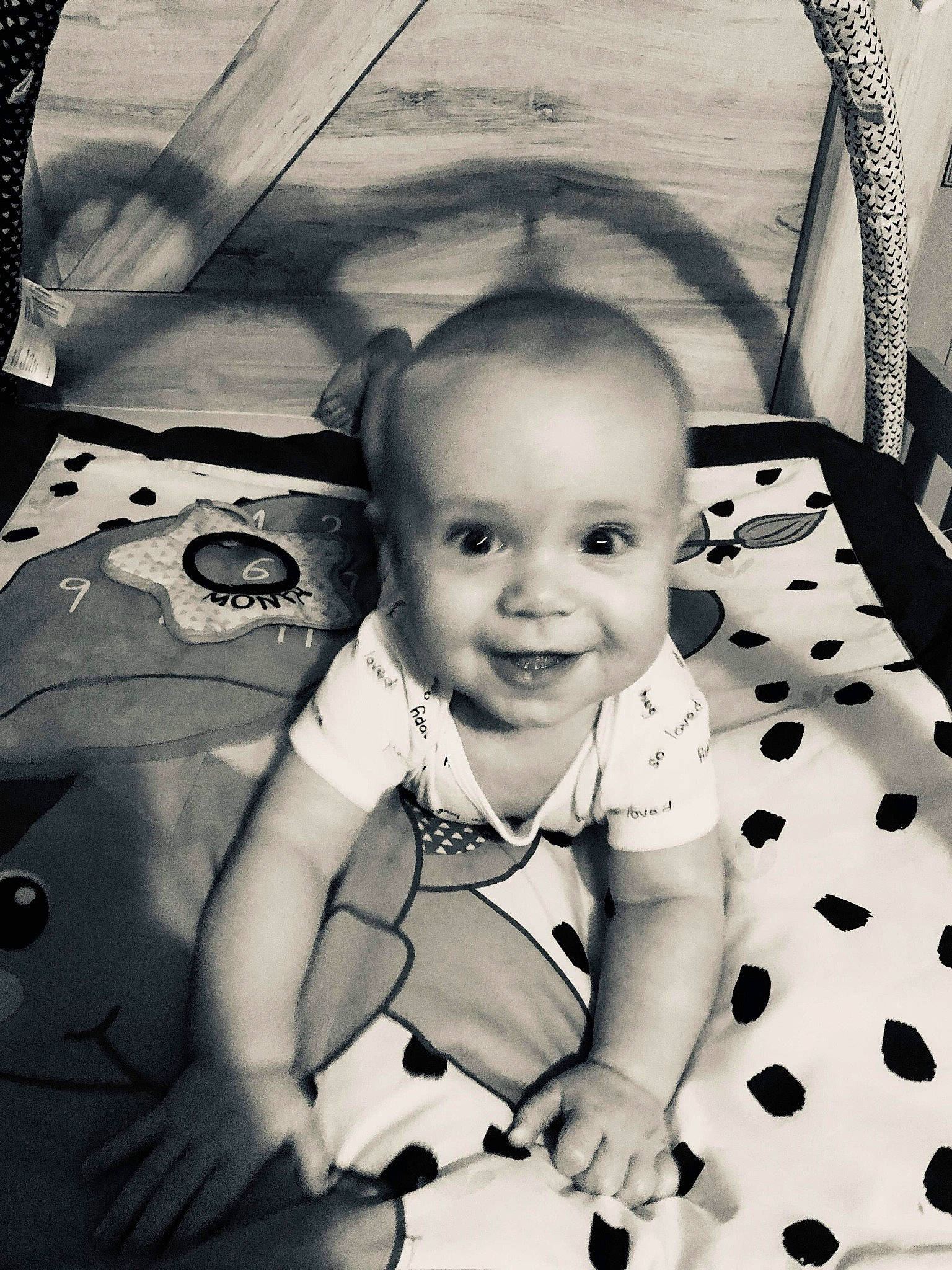 Malachi is registered to the contest to win money with this photo: baby, black, black_and_white, child, design, eye, face, head, lip, monochrome, monochrome_photography, pattern, people, person, photograph, photography, skin, smile, snapshot, toddler