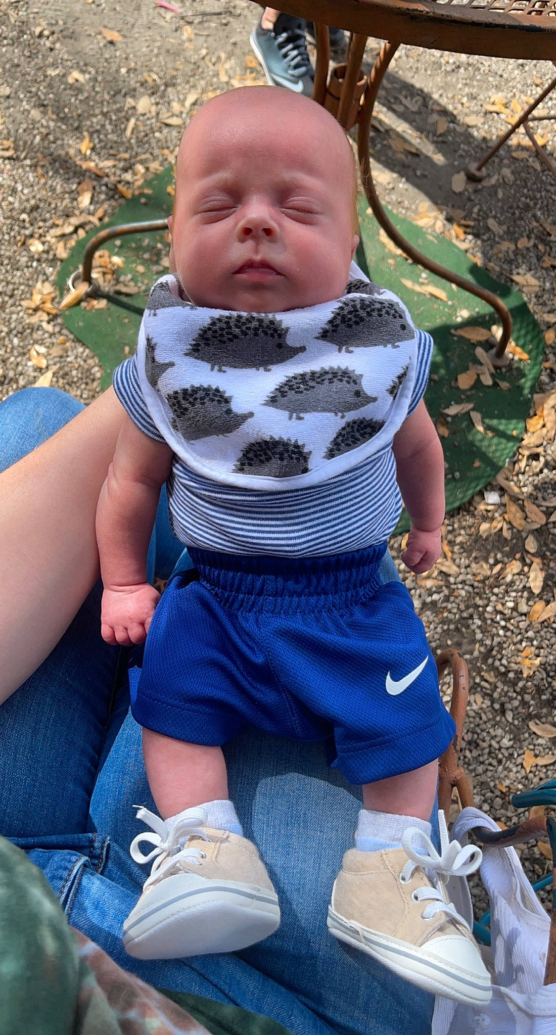 Spencer joined the competition — help win amazing prizes! baby_toddler_clothing, black, blue, child, clothing, grass, green, happy, mouth, people, people_in_nature, person, photograph, plant, red, sleeve, summer, toddler, tree, waist