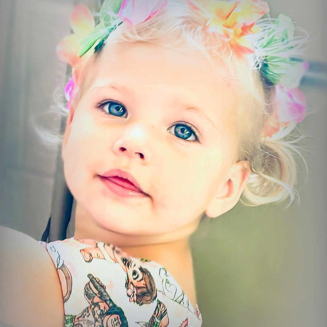 Loretta is registered to the contest to win money with this photo: accessories, adult, baby, blonde, bodypart, clothing, dress, face, finger, hair, hand, happy, head, male, man, person, photography, portrait, skin, smile