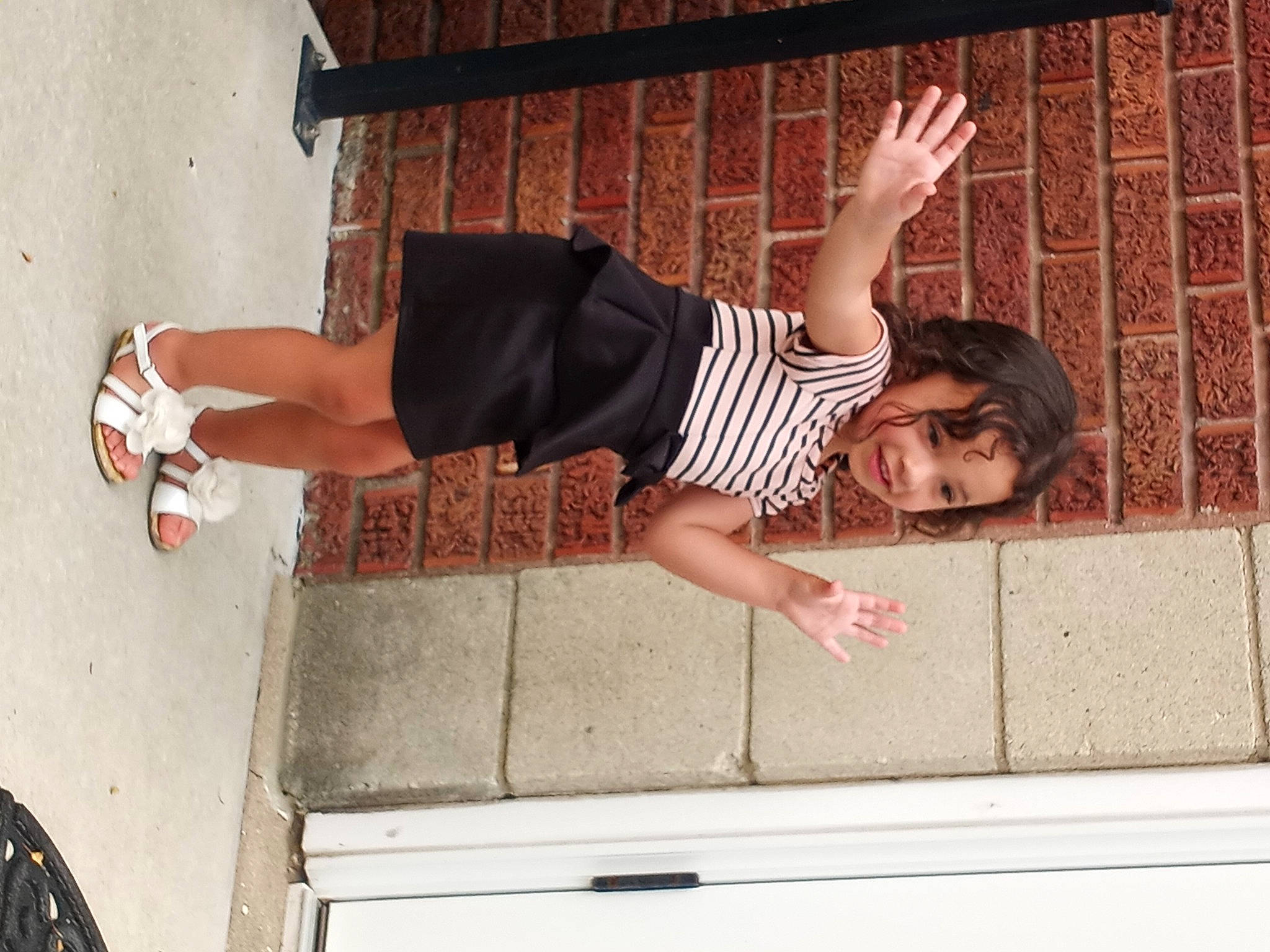 Layla joined the competition — help win amazing prizes! brick, calf, eyewear, facade, foot, fun, happy, human_leg, joy, knee, leg, leisure, pattern, person, shorts, sitting, smile, street_fashion, thigh, waist