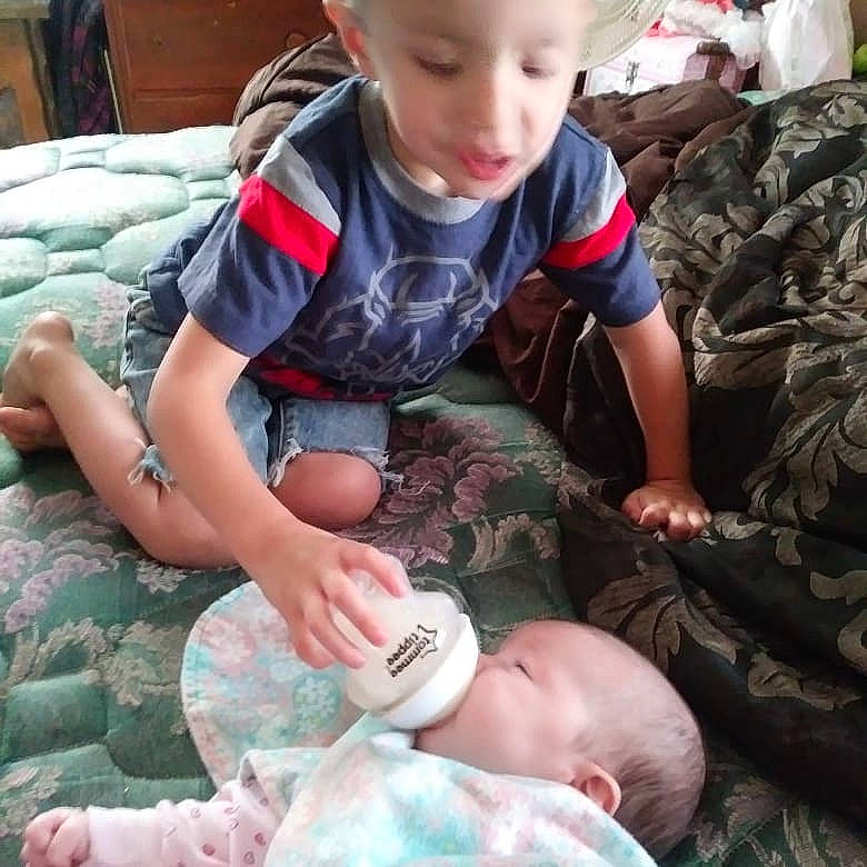 Clayton joined the competition — help win amazing prizes! arm, baby, child, person, play, toddler