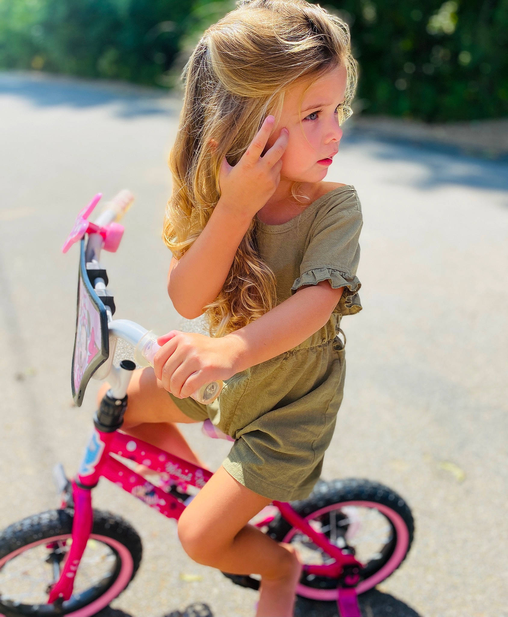 Ember joined the competition — help win amazing prizes! automotive_tire, bicycle, bicycle_accessory, bicycle_fork, bicycle_frame, bicycle_handlebar, bicycle_part, bicycle_tire, bicycle_wheel, bicycles_equipment_and_supplies, crankset, dress, hair, happy, outdoor_recreation, person, photograph, pink, shorts, tire