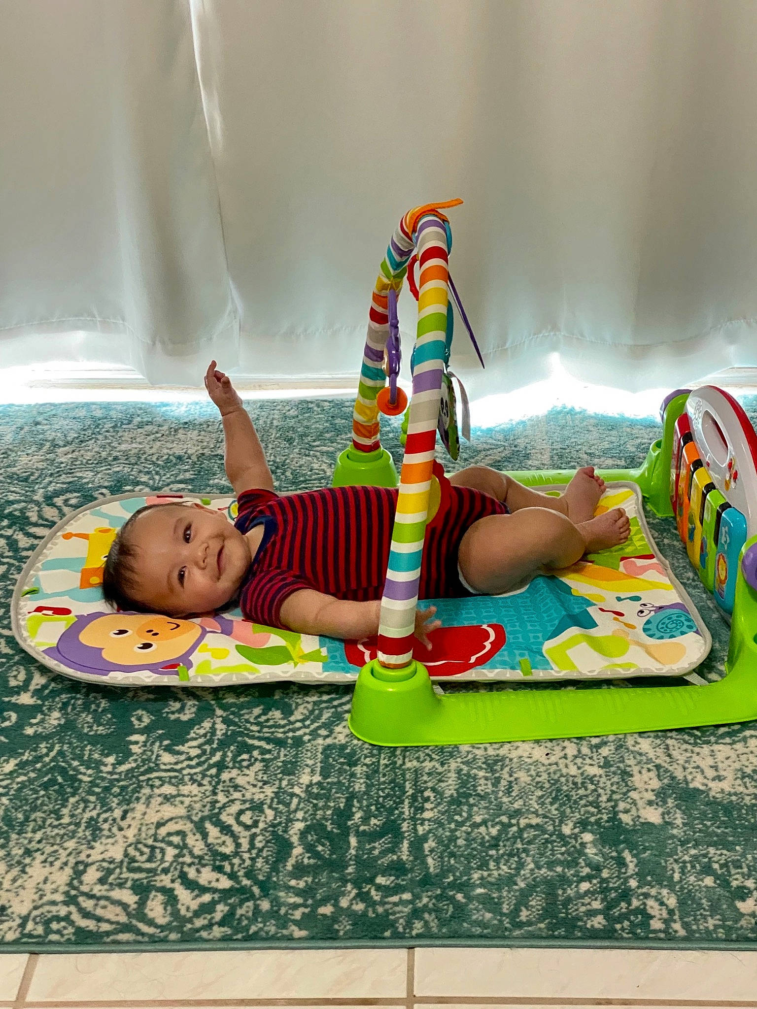 Shane joined the competition — help win amazing prizes! baby, barefoot, child, comfort, dress, flooring, foot, fun, grass, human_leg, joint, joy, knee, leg, leisure, linens, pattern, person, sandal, thigh