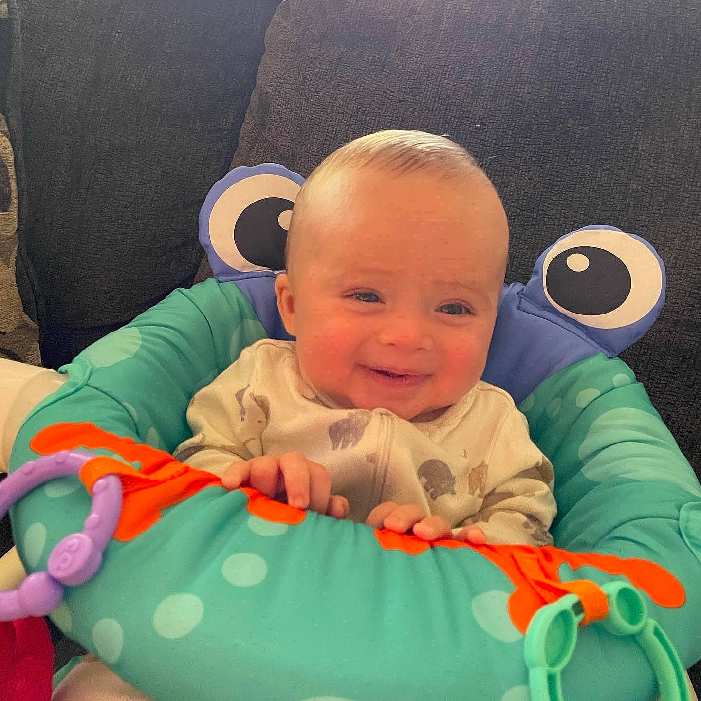 Adrian joined the competition — help win amazing prizes! baby, baby_toddler_clothing, beauty, cheek, child, comfort, finger, happy, head, human_body, iris, joy, mouth, person, product, skin, sleeve, smile, textile, toddler